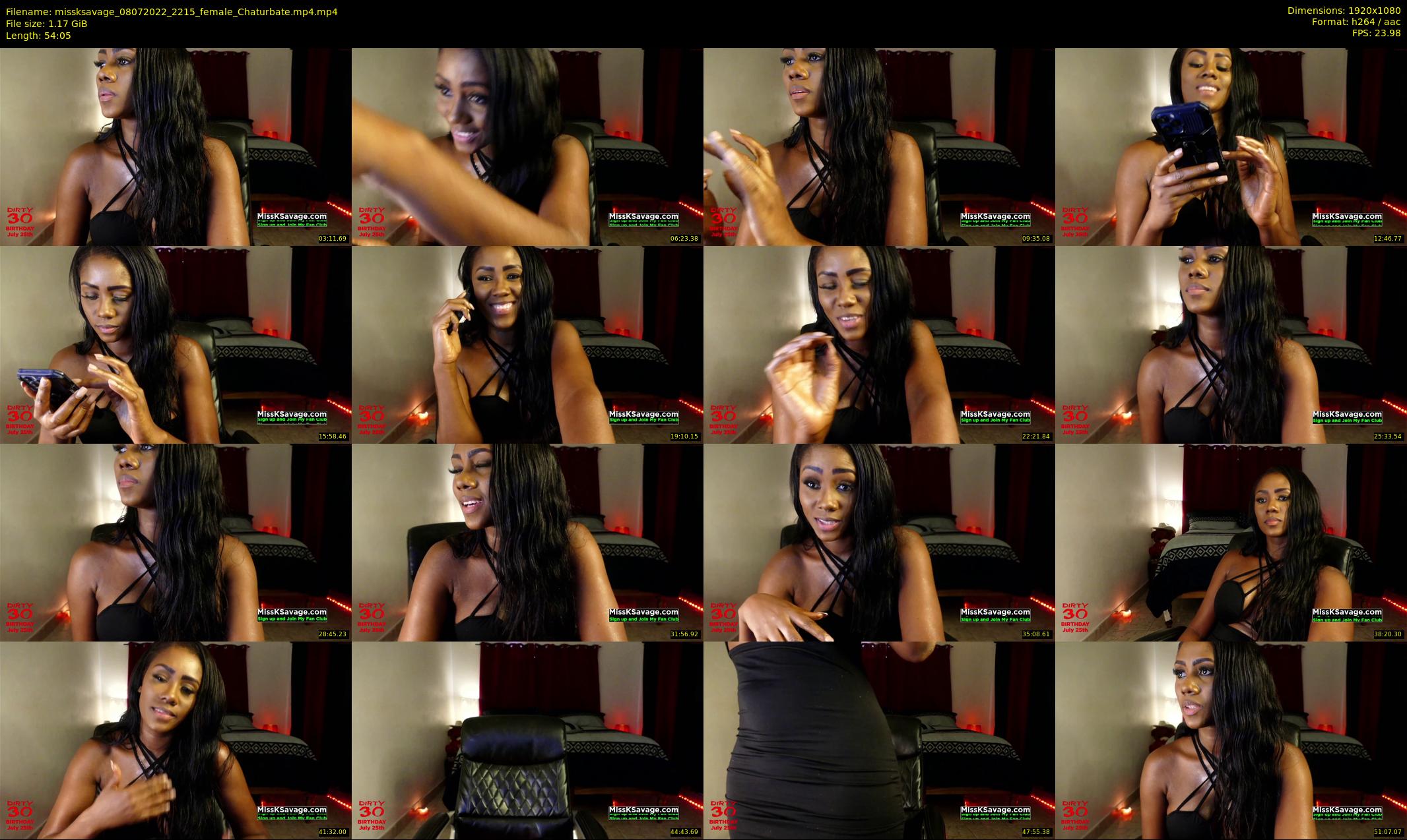 missksavage — 55 minute Chaturbate female cam show recording, 1080p, Jul 8, 2022