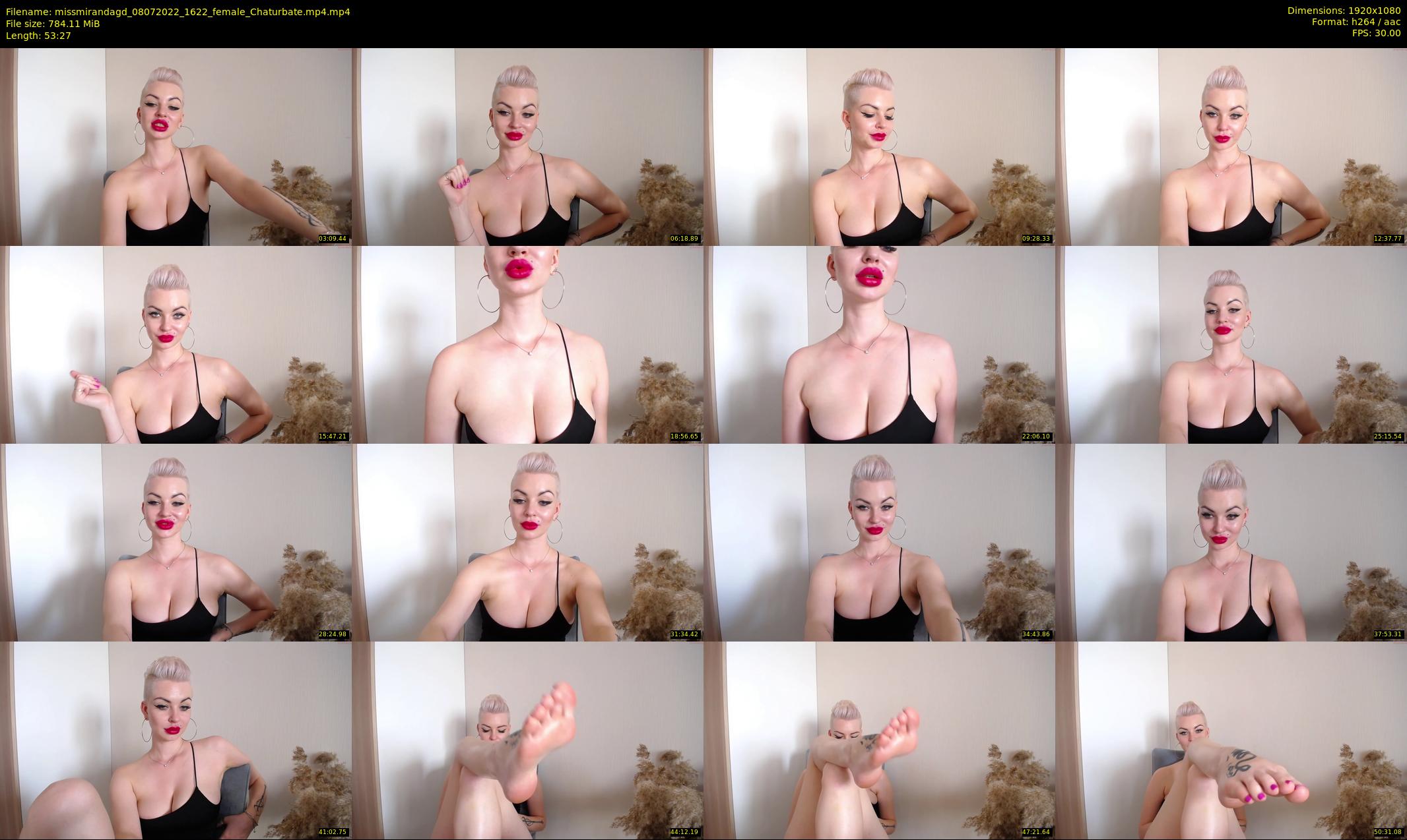 missmirandagd — 54 minute Chaturbate female cam show recording, 1080p, Jul 8, 2022