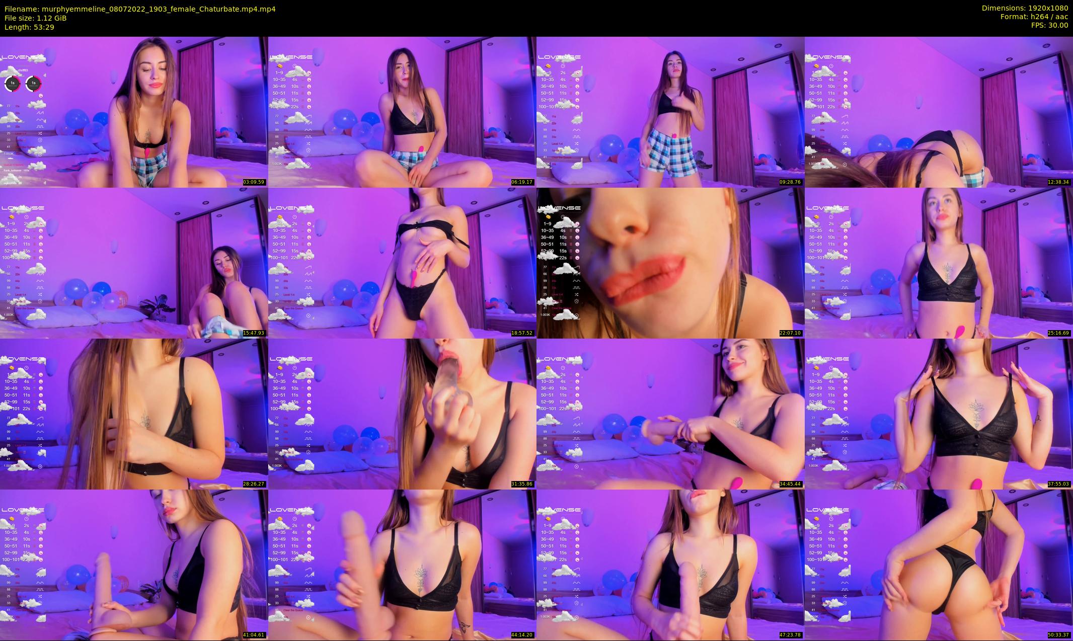 murphyemmeline — 54 minute Chaturbate female cam show recording, 1080p, Jul 8, 2022