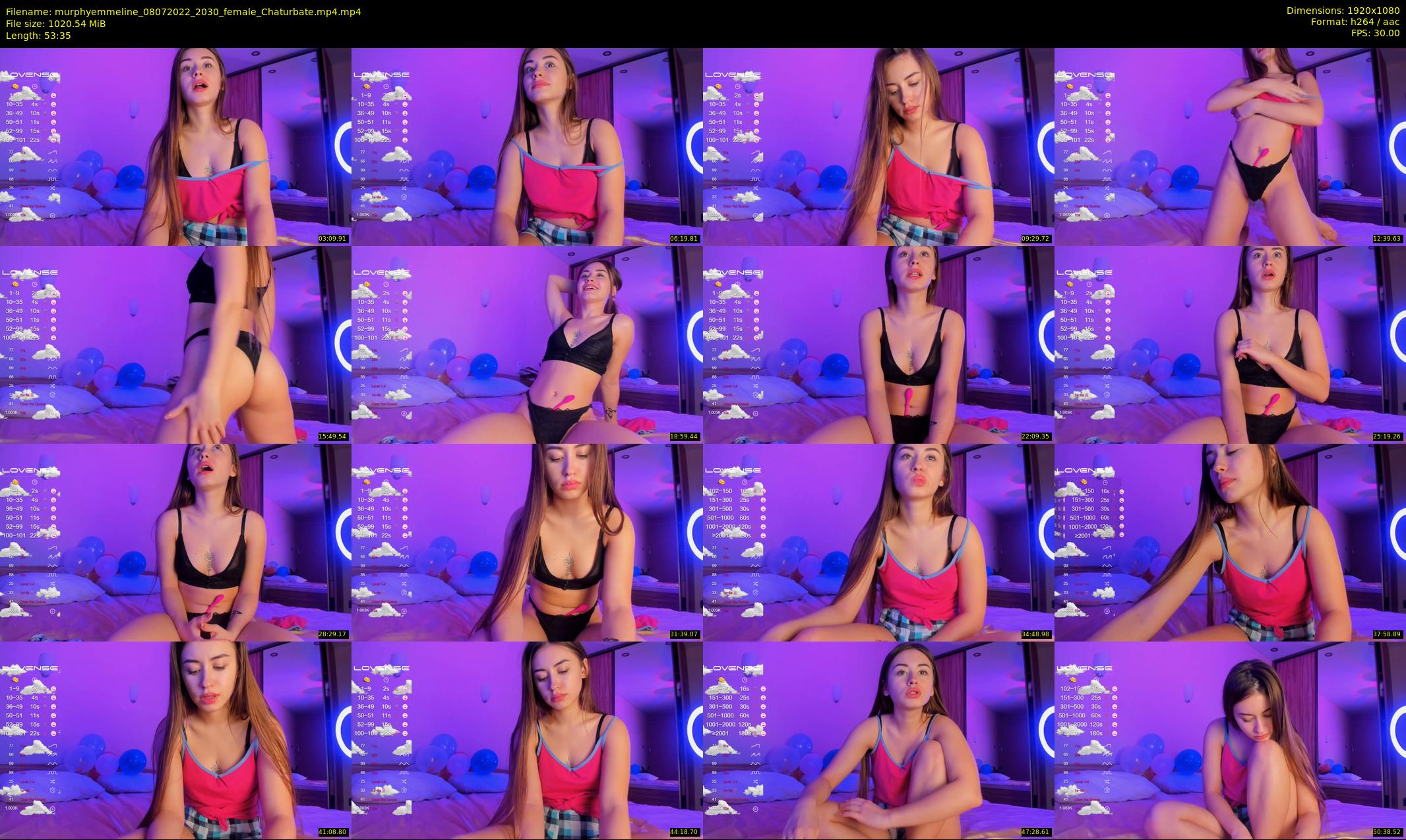 murphyemmeline — 54 minute Chaturbate female cam show recording, 1080p, Jul 8, 2022