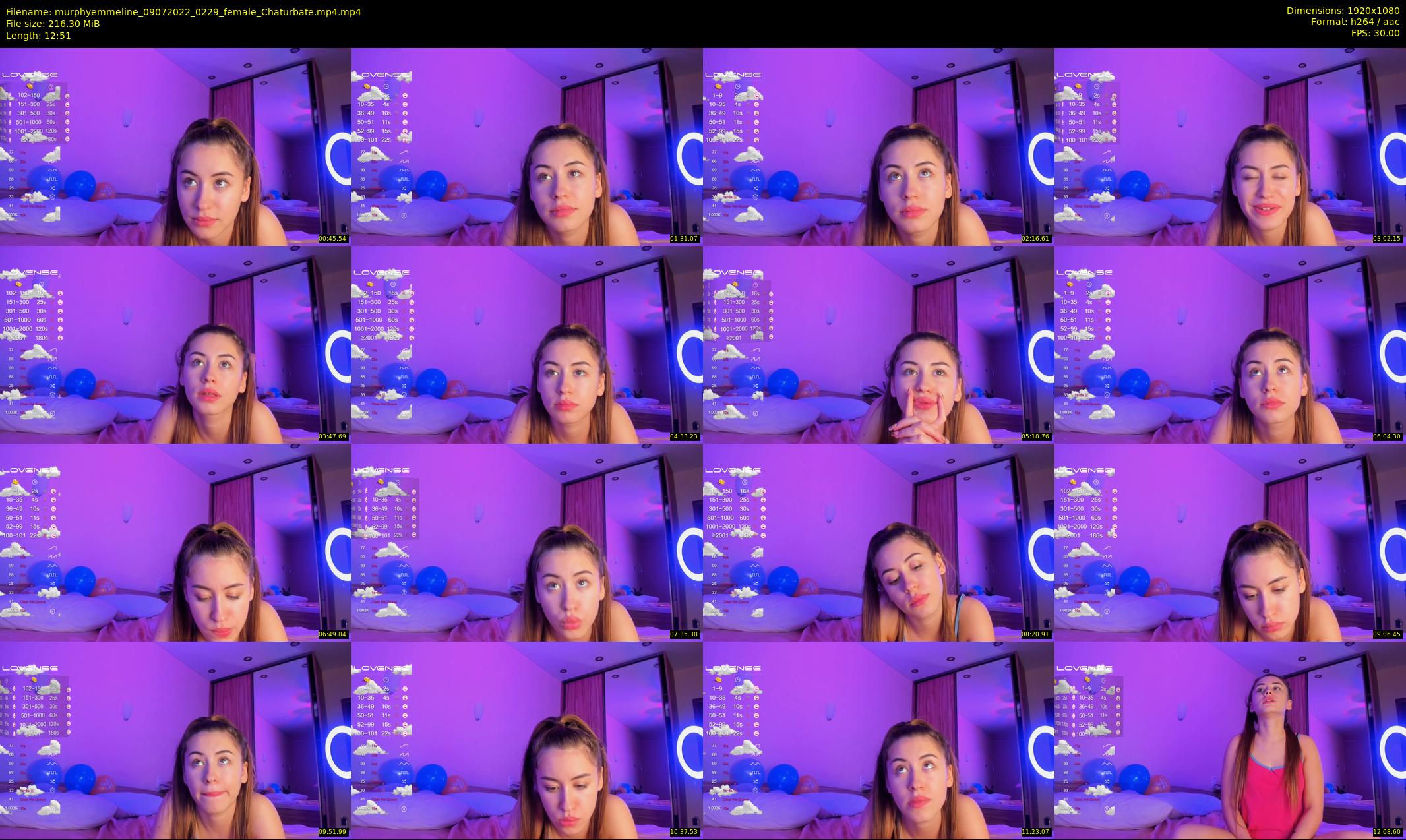 murphyemmeline — 13 minute Chaturbate female cam show recording, 1080p, Jul 9, 2022