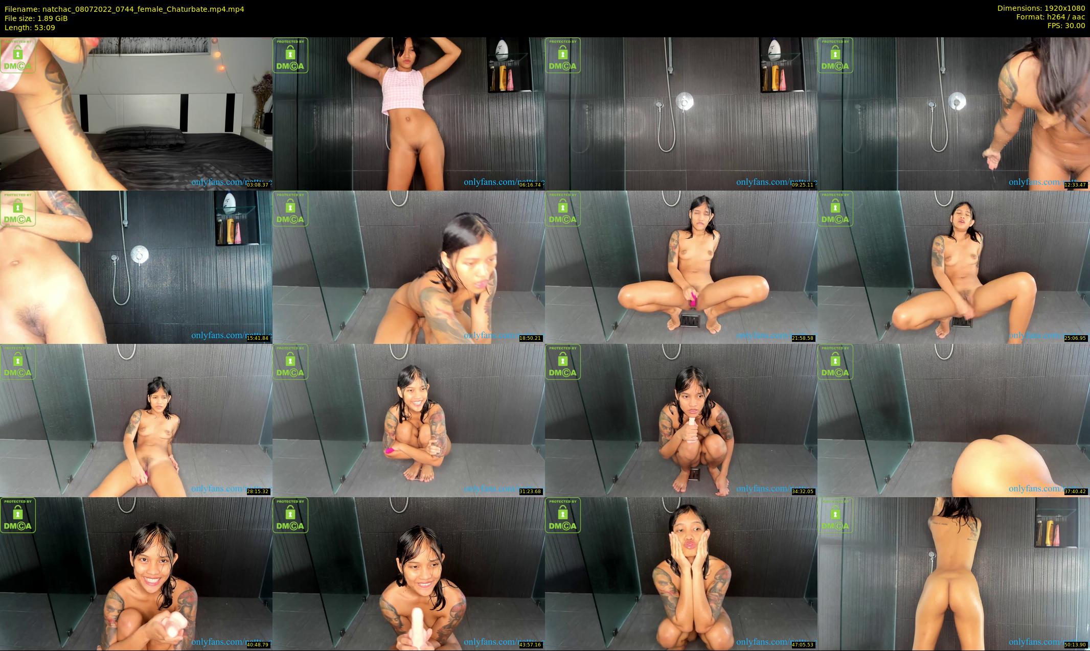 natchac — 54 minute Chaturbate female cam show recording, 1080p, Jul 8, 2022