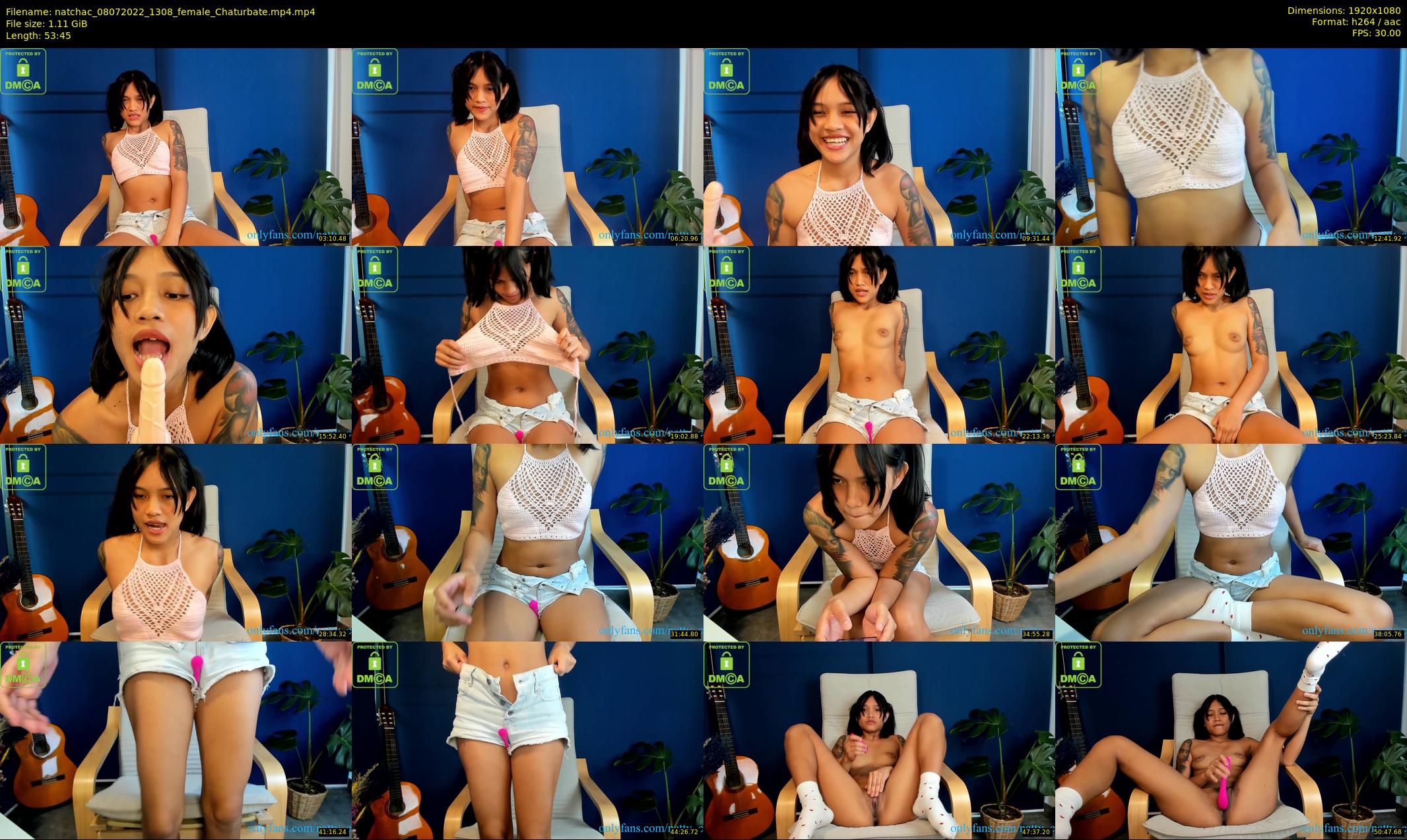natchac — 54 minute Chaturbate female cam show recording, 1080p, Jul 8, 2022