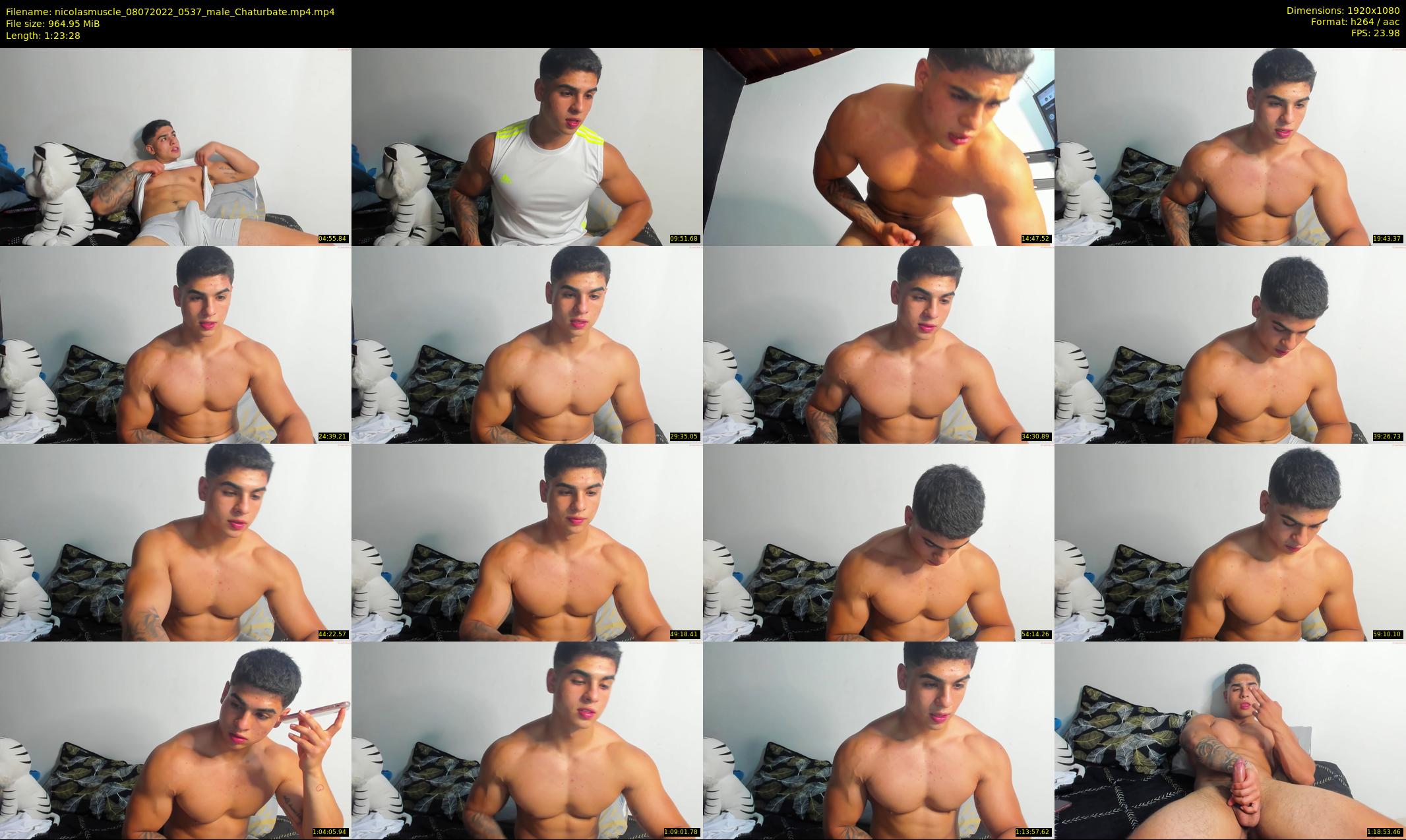nicolasmuscle — 84 minute Chaturbate male cam show recording, 1080p, Jul 8, 2022