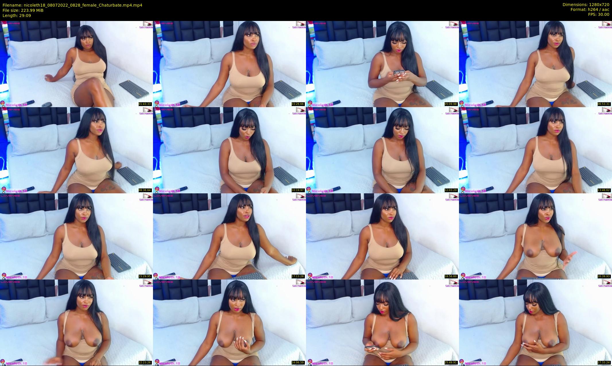 nicoleth18 — 30 minute Chaturbate female cam show recording, 720p, Jul 8, 2022