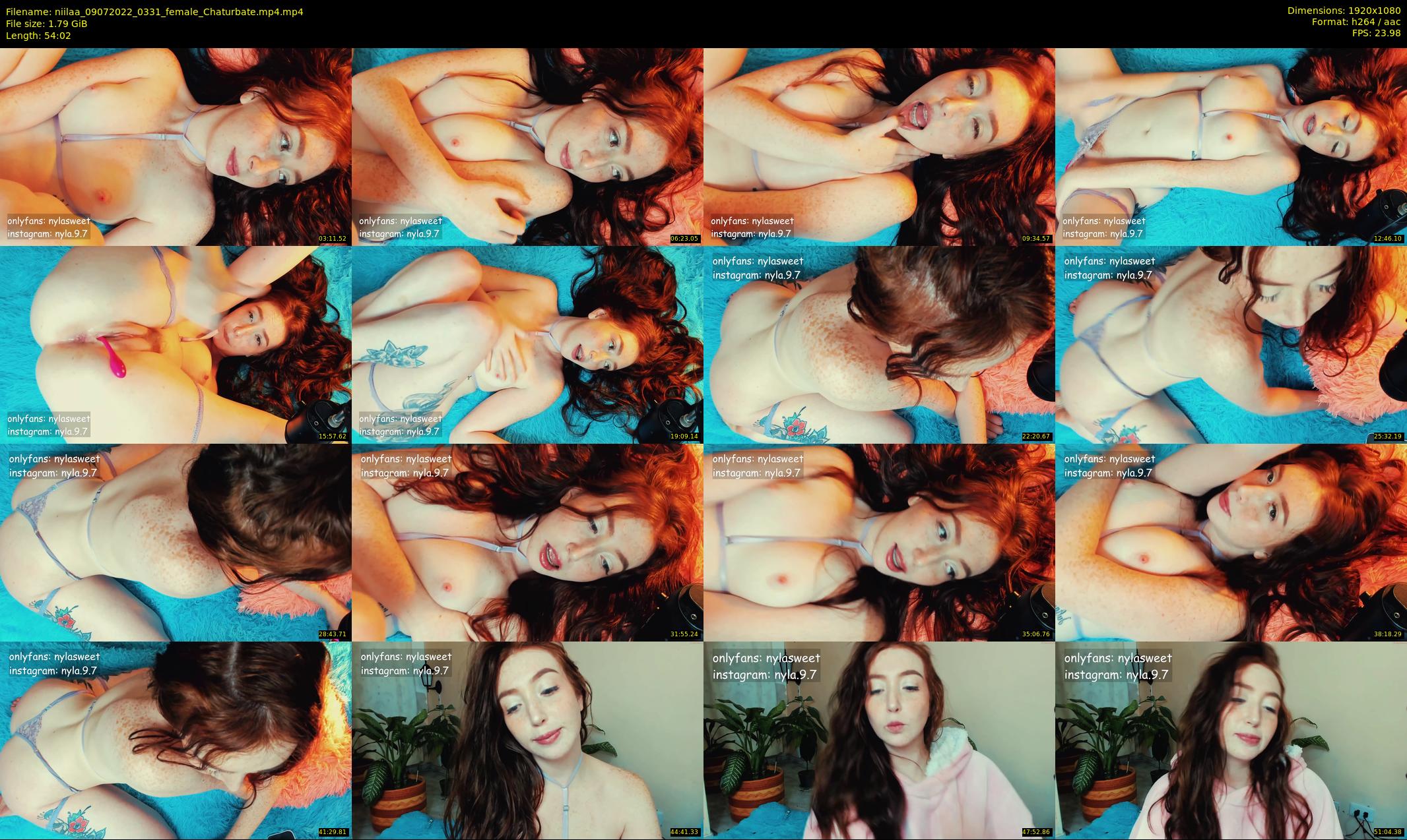 niilaa — 55 minute Chaturbate female cam show recording, 1080p, Jul 9, 2022