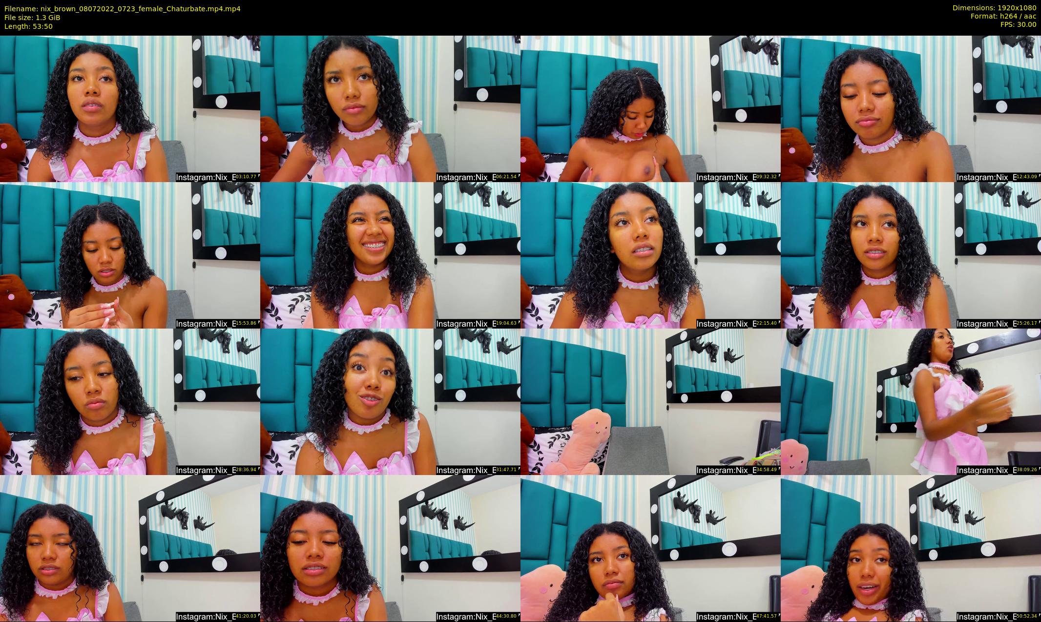 nix_brown — 54 minute Chaturbate female cam show recording, 1080p, Jul 8, 2022
