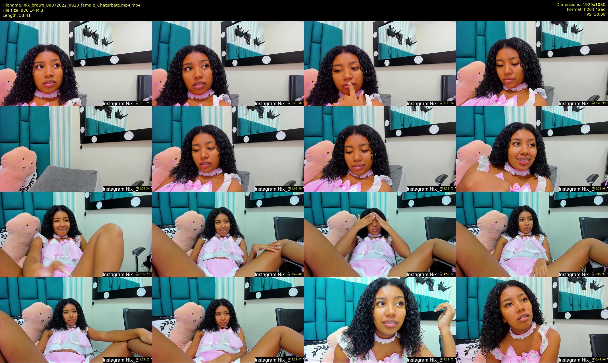 nix_brown — 54 minute Chaturbate female cam show recording, 1080p, Jul 8, 2022