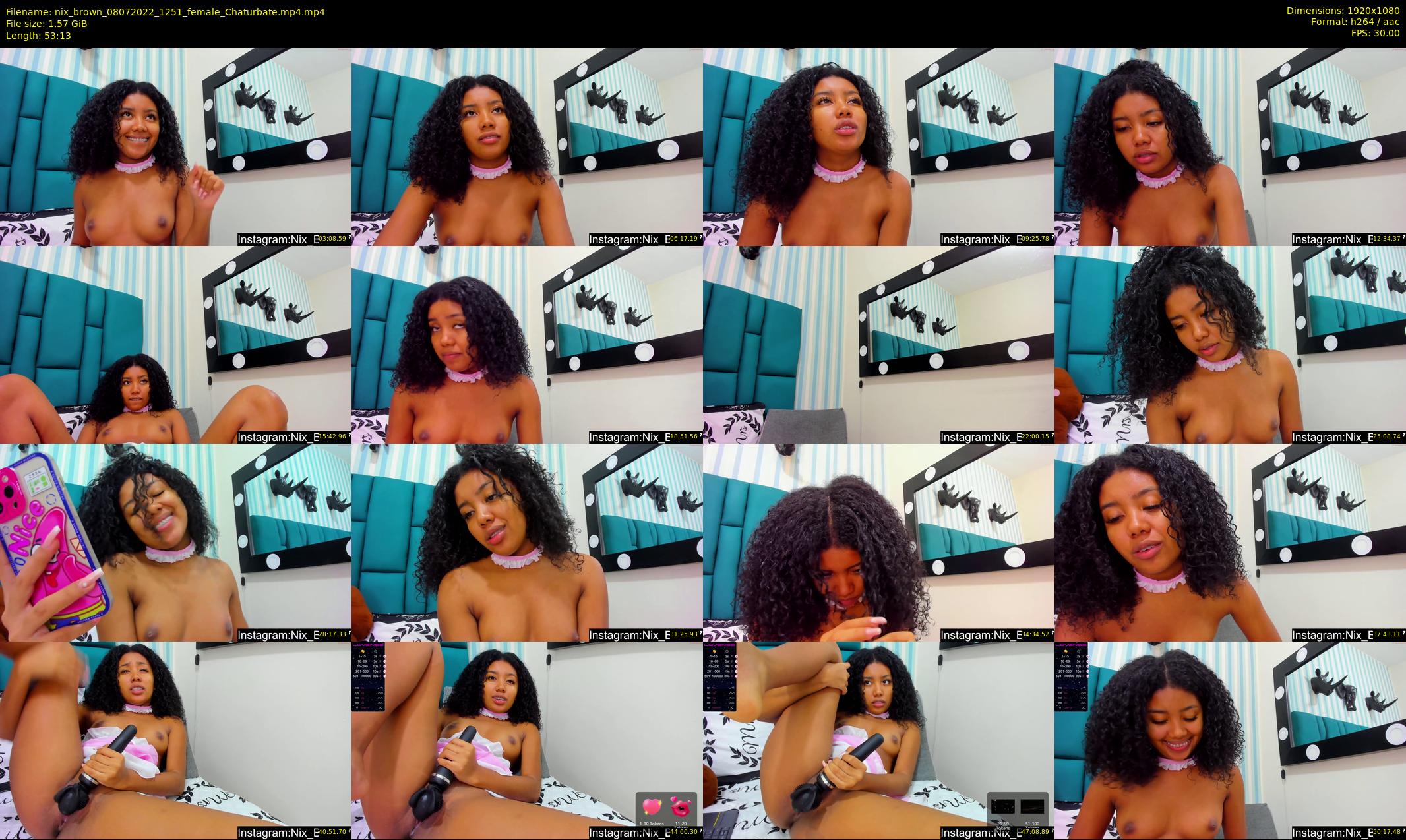 nix_brown — 54 minute Chaturbate female cam show recording, 1080p, Jul 8, 2022