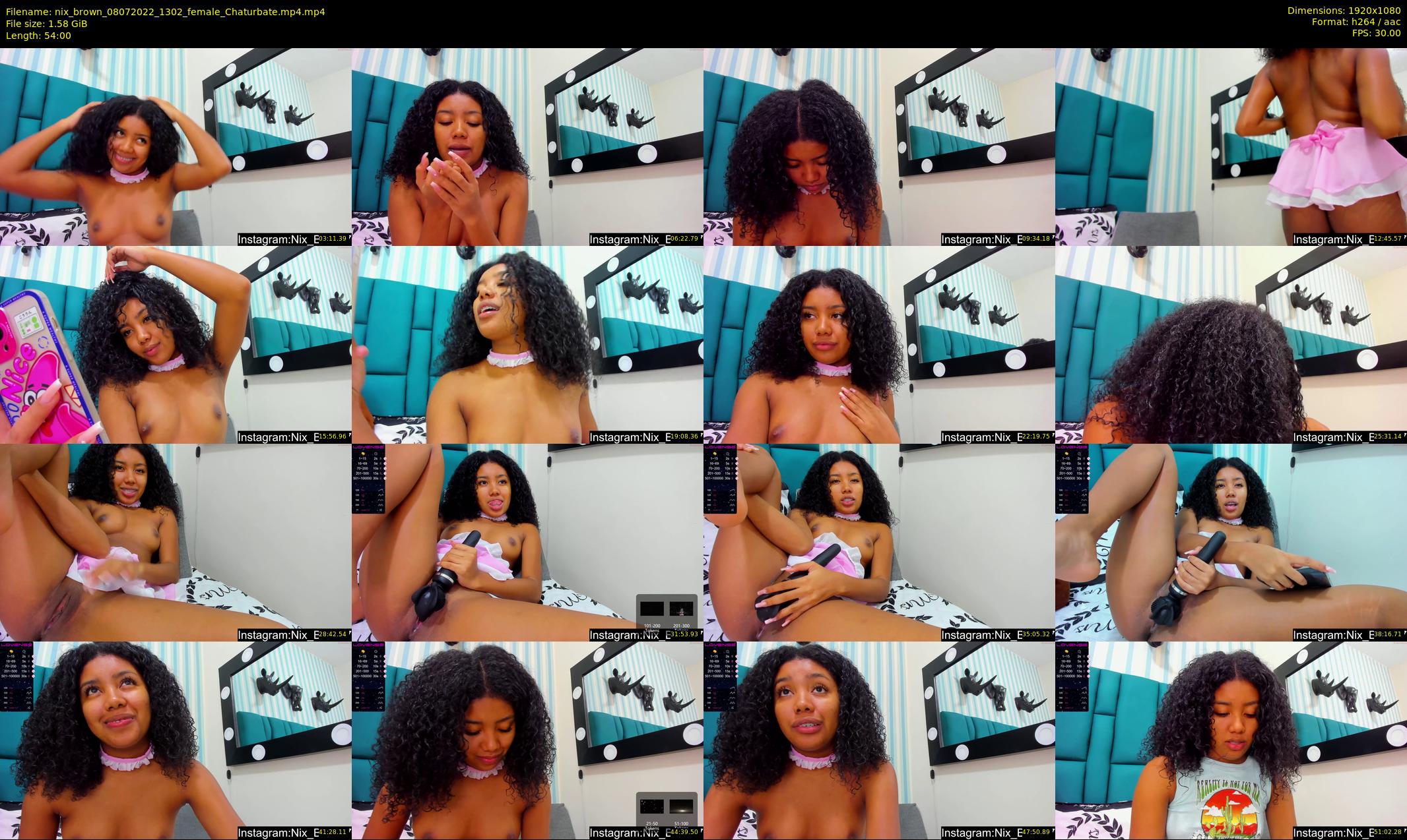 nix_brown — 54 minute Chaturbate female cam show recording, 1080p, Jul 8, 2022