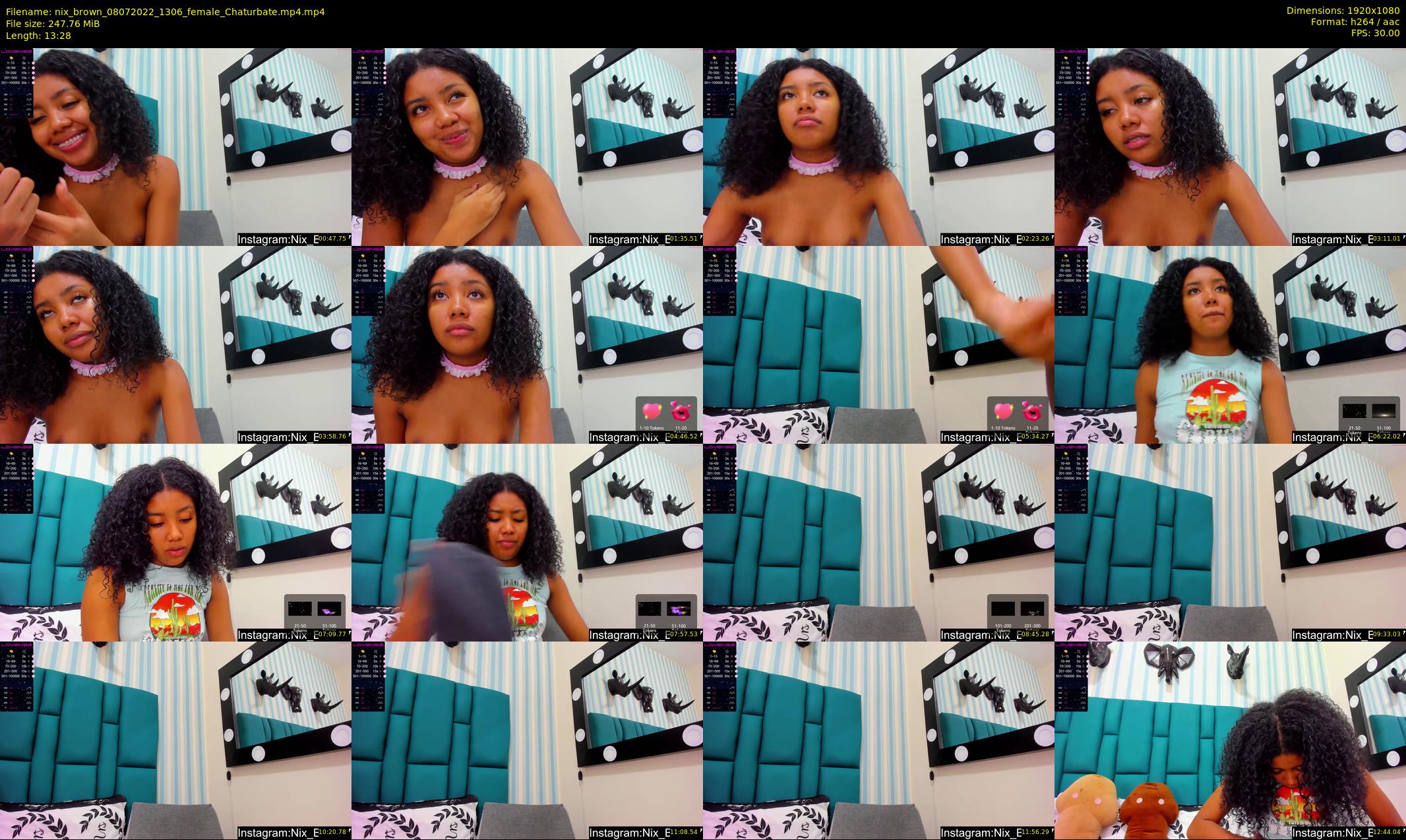 nix_brown — 14 minute Chaturbate female cam show recording, 1080p, Jul 8, 2022