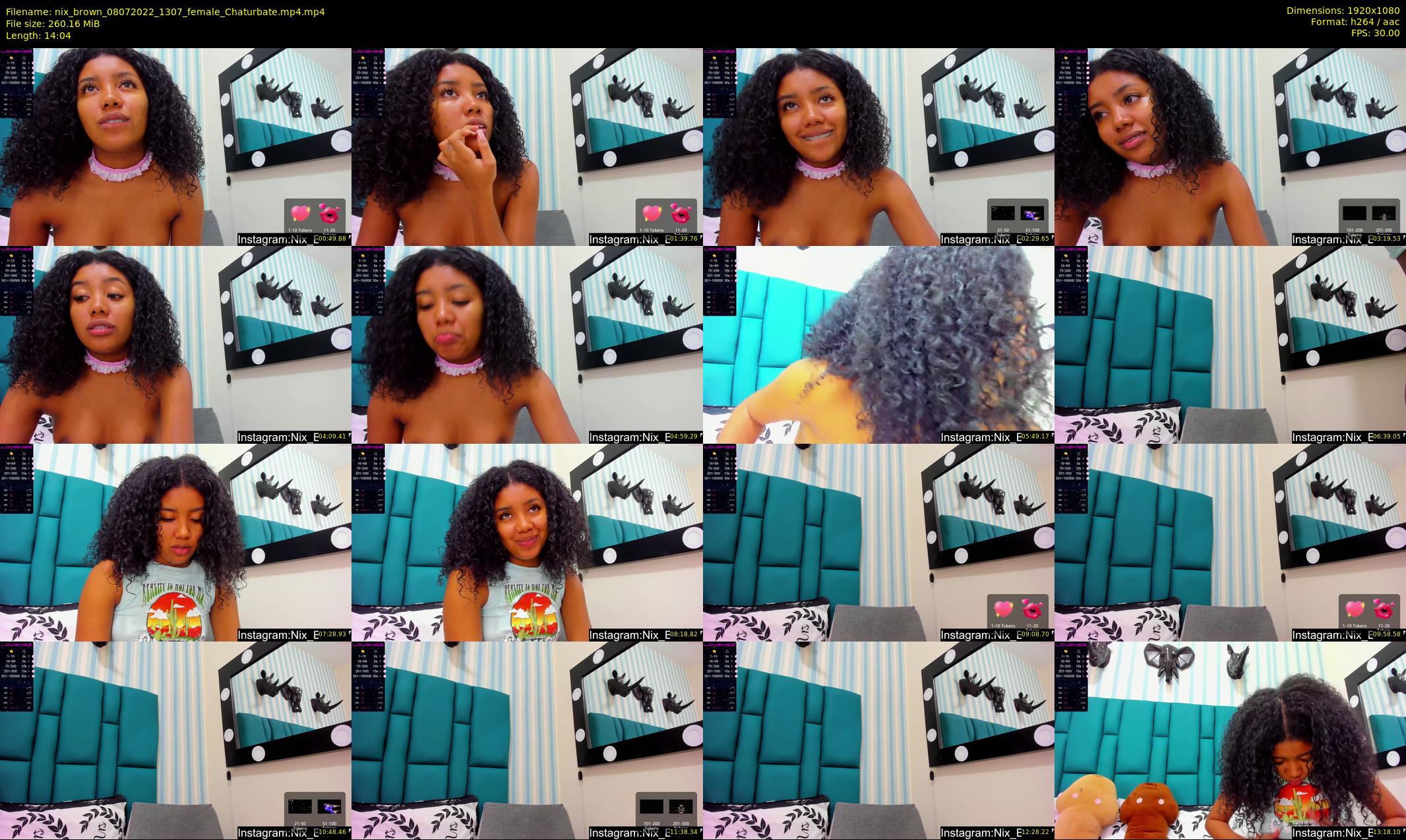 nix_brown — 15 minute Chaturbate female cam show recording, 1080p, Jul 8, 2022