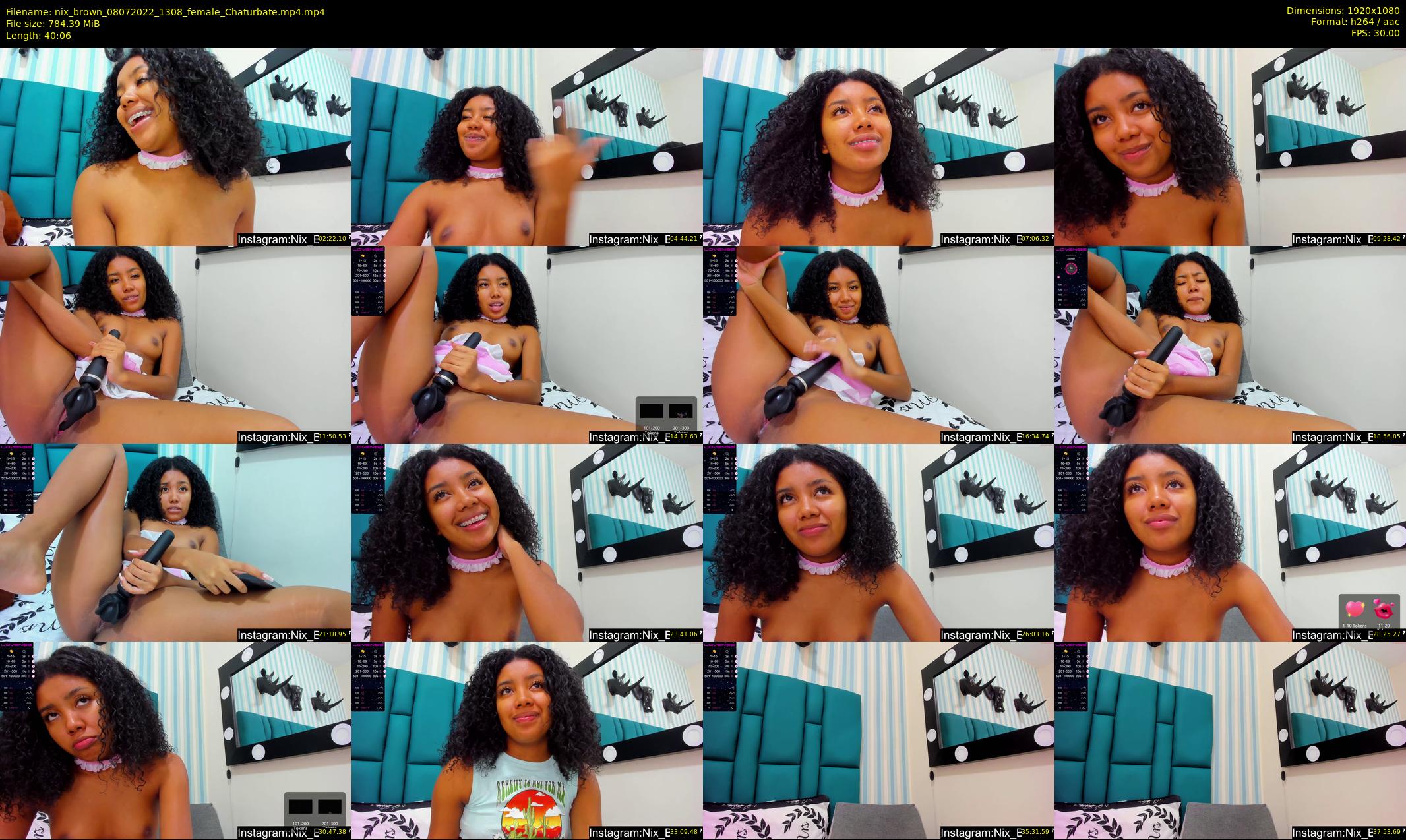 nix_brown — 41 minute Chaturbate female cam show recording, 1080p, Jul 8, 2022