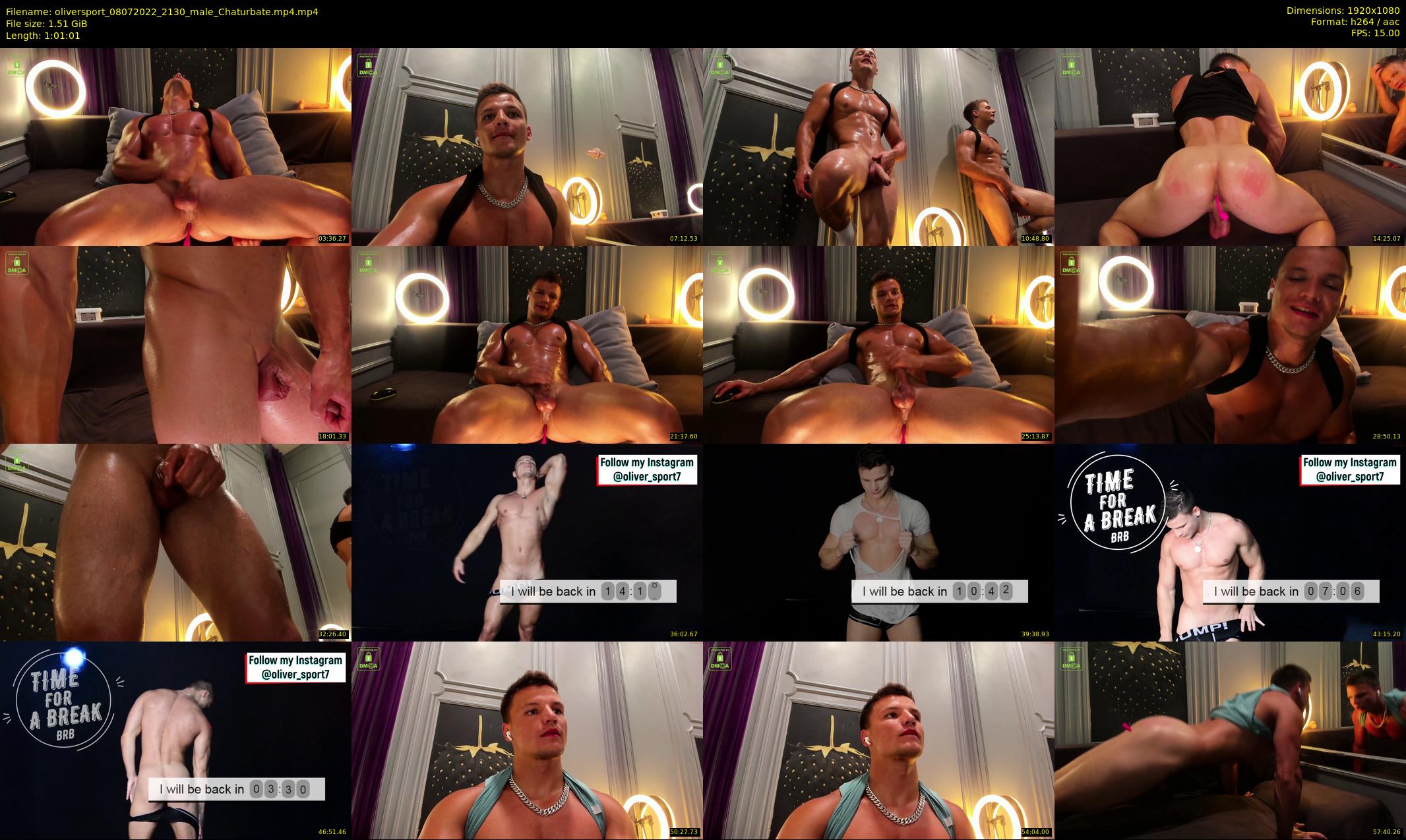 oliversport — 62 minute Chaturbate male cam show recording, 1080p, Jul 8, 2022