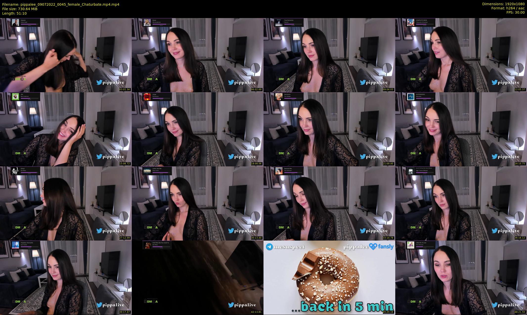 pippalee — 52 minute Chaturbate female cam show recording, 1080p, Jul 9, 2022