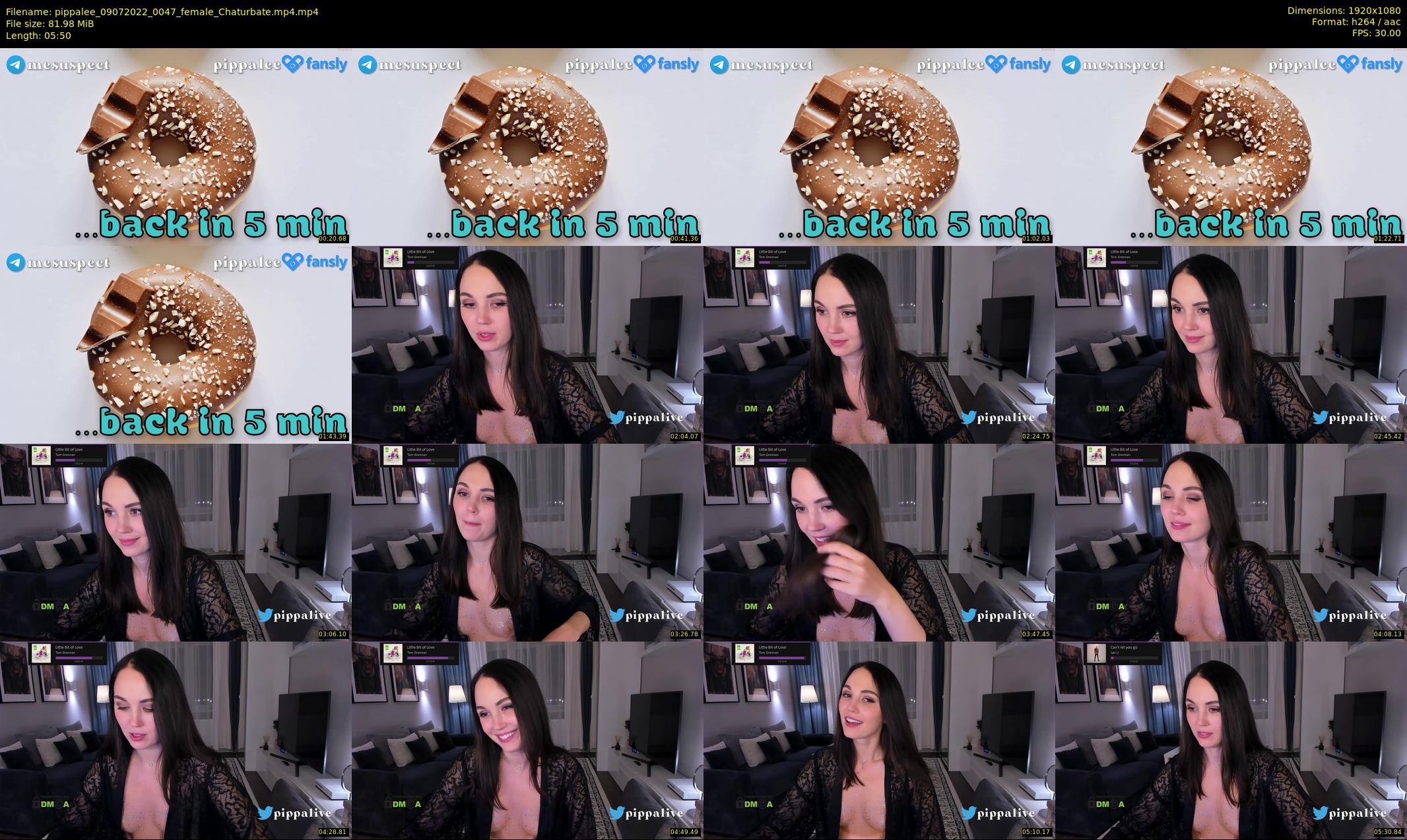 pippalee — 6 minute Chaturbate female cam show recording, 1080p, Jul 9, 2022