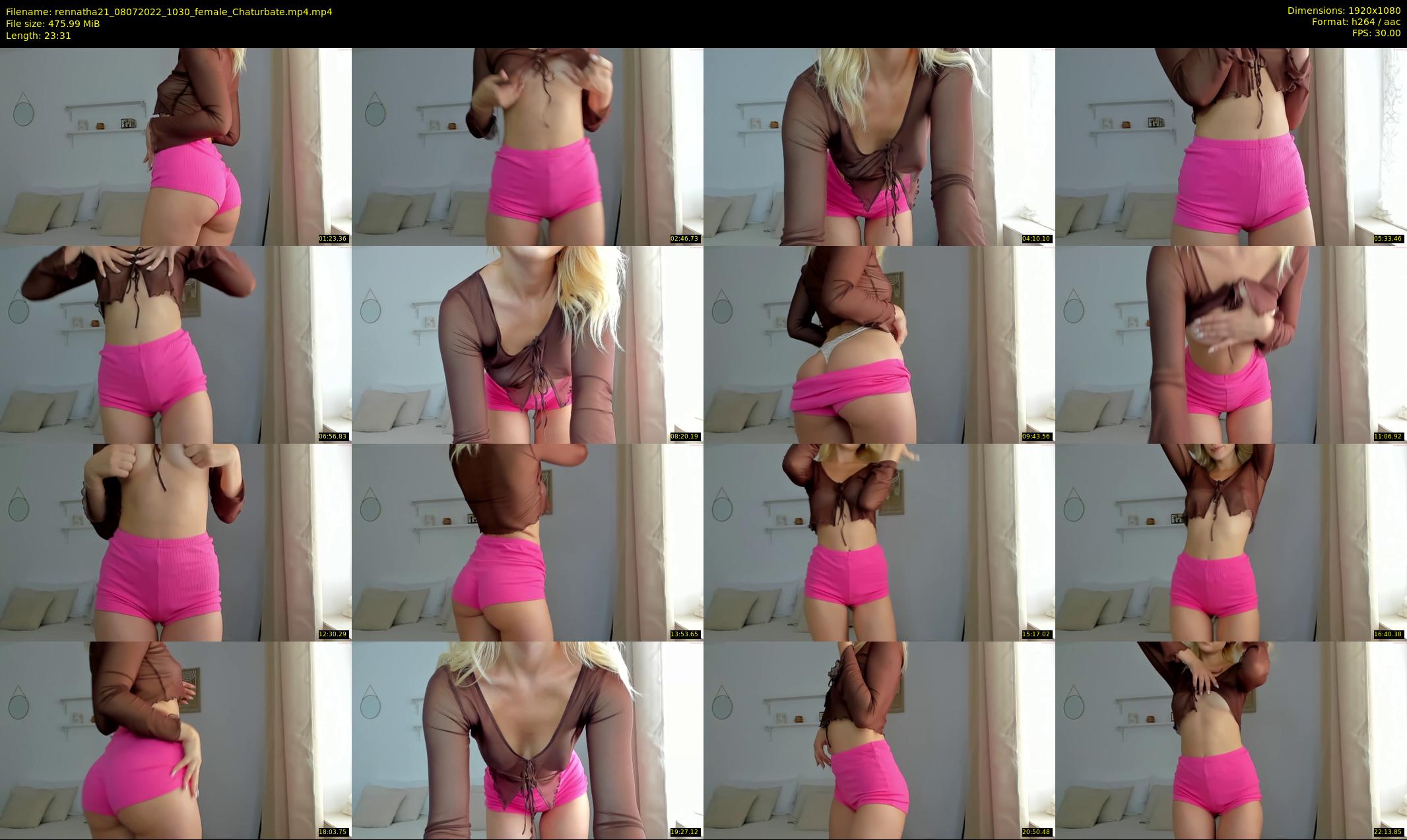 rennatha21 — 24 minute Chaturbate female cam show recording, 1080p, Jul 8, 2022