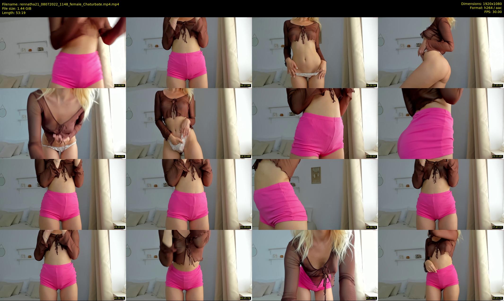 rennatha21 — 54 minute Chaturbate female cam show recording, 1080p, Jul 8, 2022