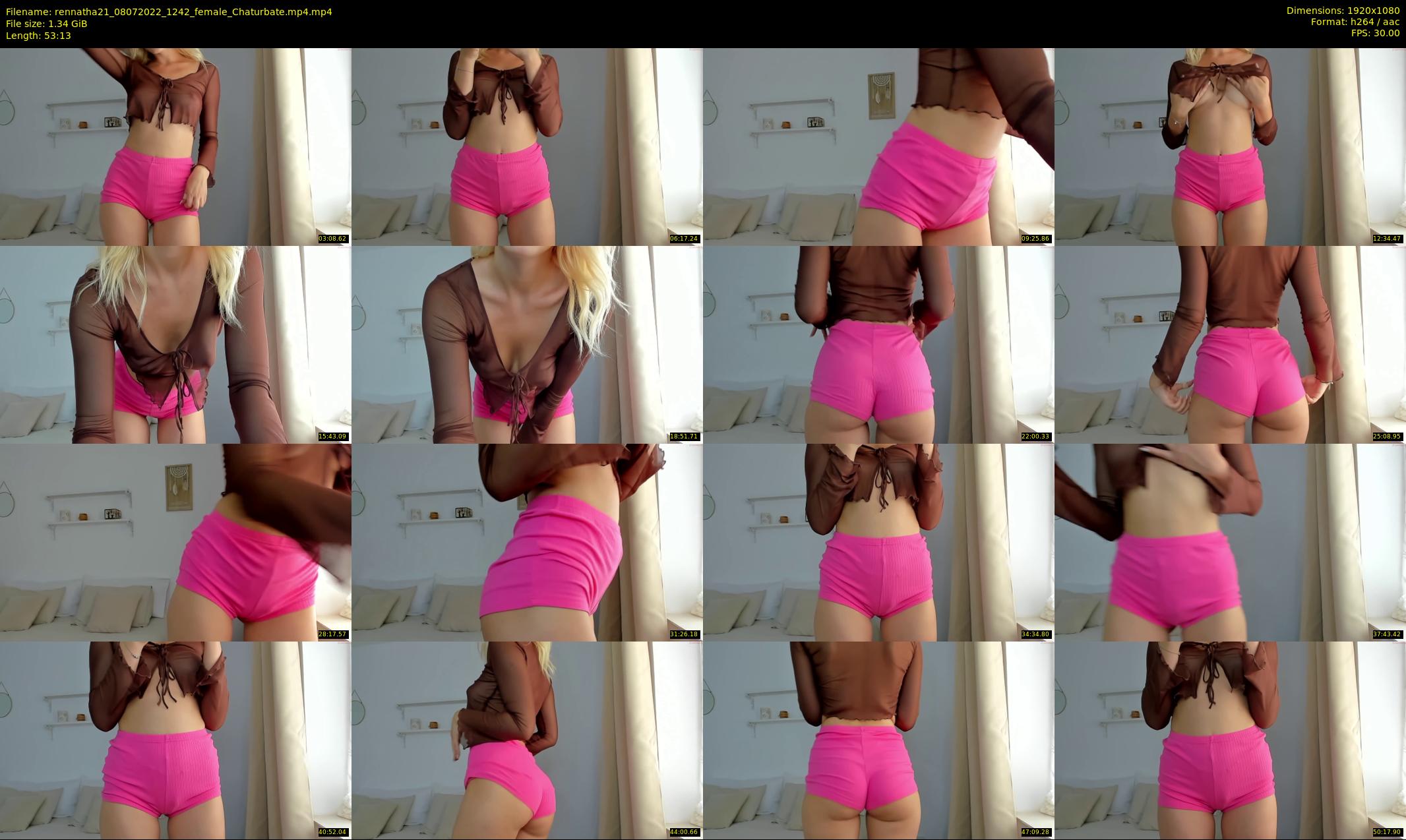 rennatha21 — 54 minute Chaturbate female cam show recording, 1080p, Jul 8, 2022