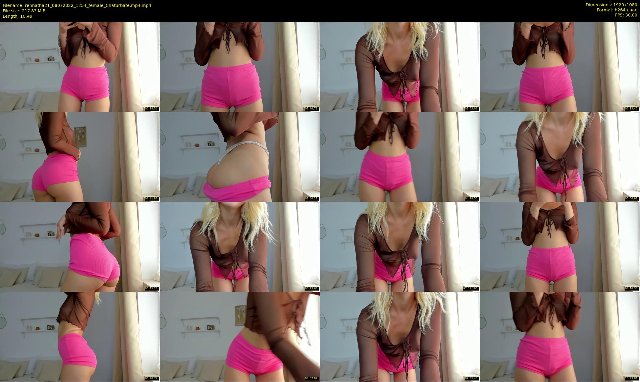 rennatha21 — 11 minute Chaturbate female cam show recording, 1080p, Jul 8, 2022