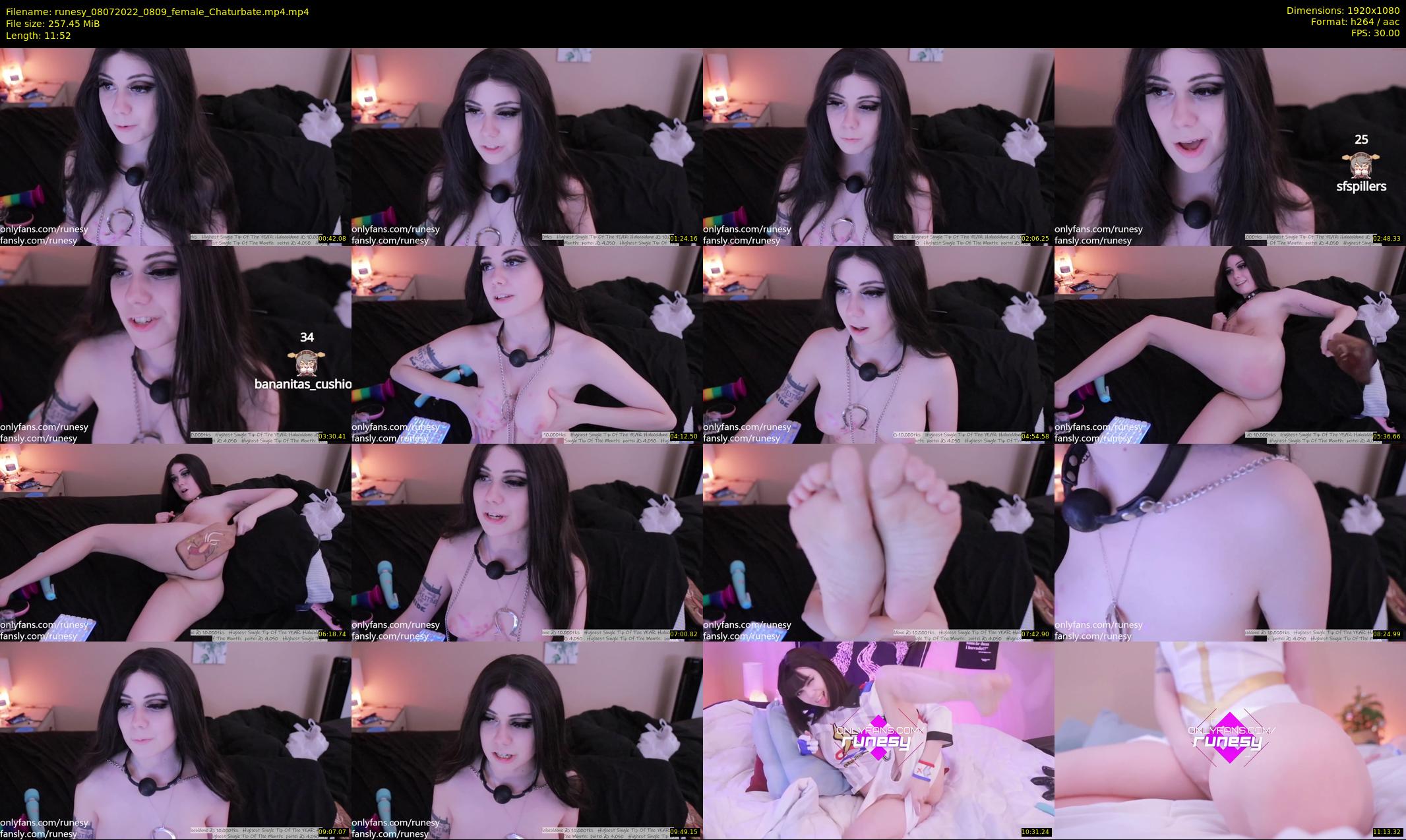runesy — 12 minute Chaturbate female cam show recording, 1080p, Jul 8, 2022