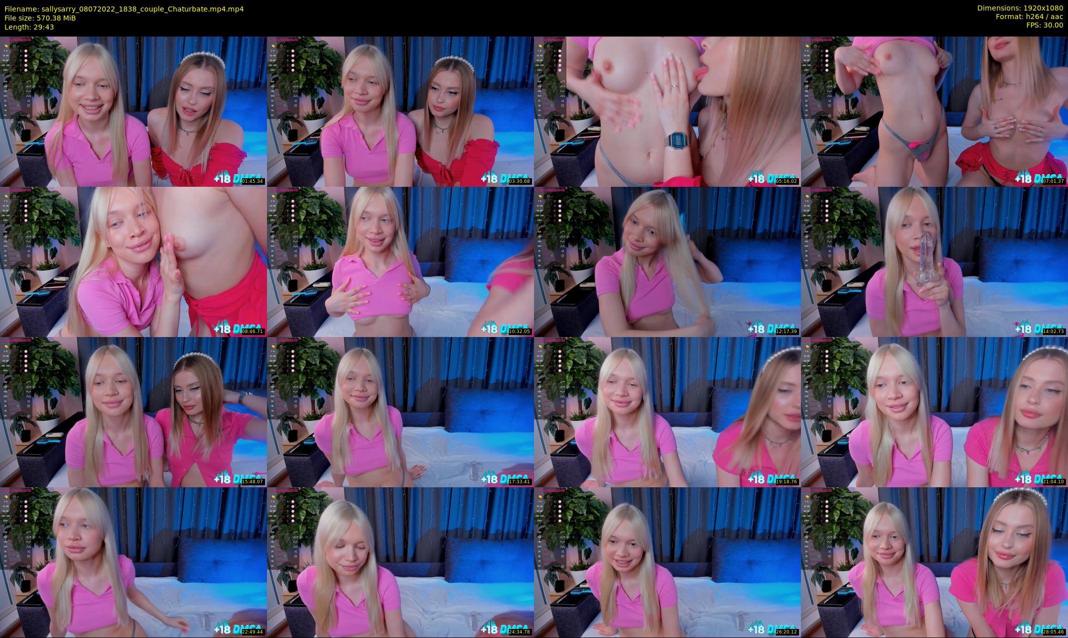 sallysarry — 30 minute Chaturbate couple cam show recording, 1080p, Jul 8, 2022