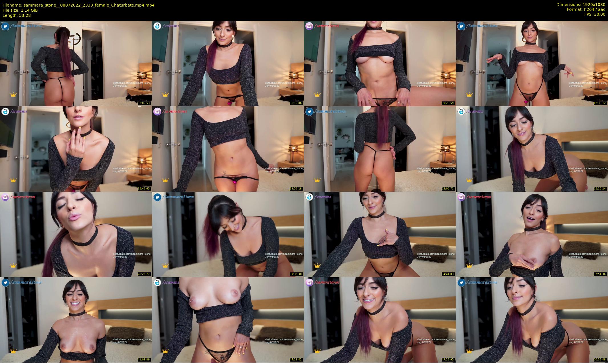 sammara_stone_ — 54 minute Chaturbate female cam show recording, 1080p, Jul 8, 2022