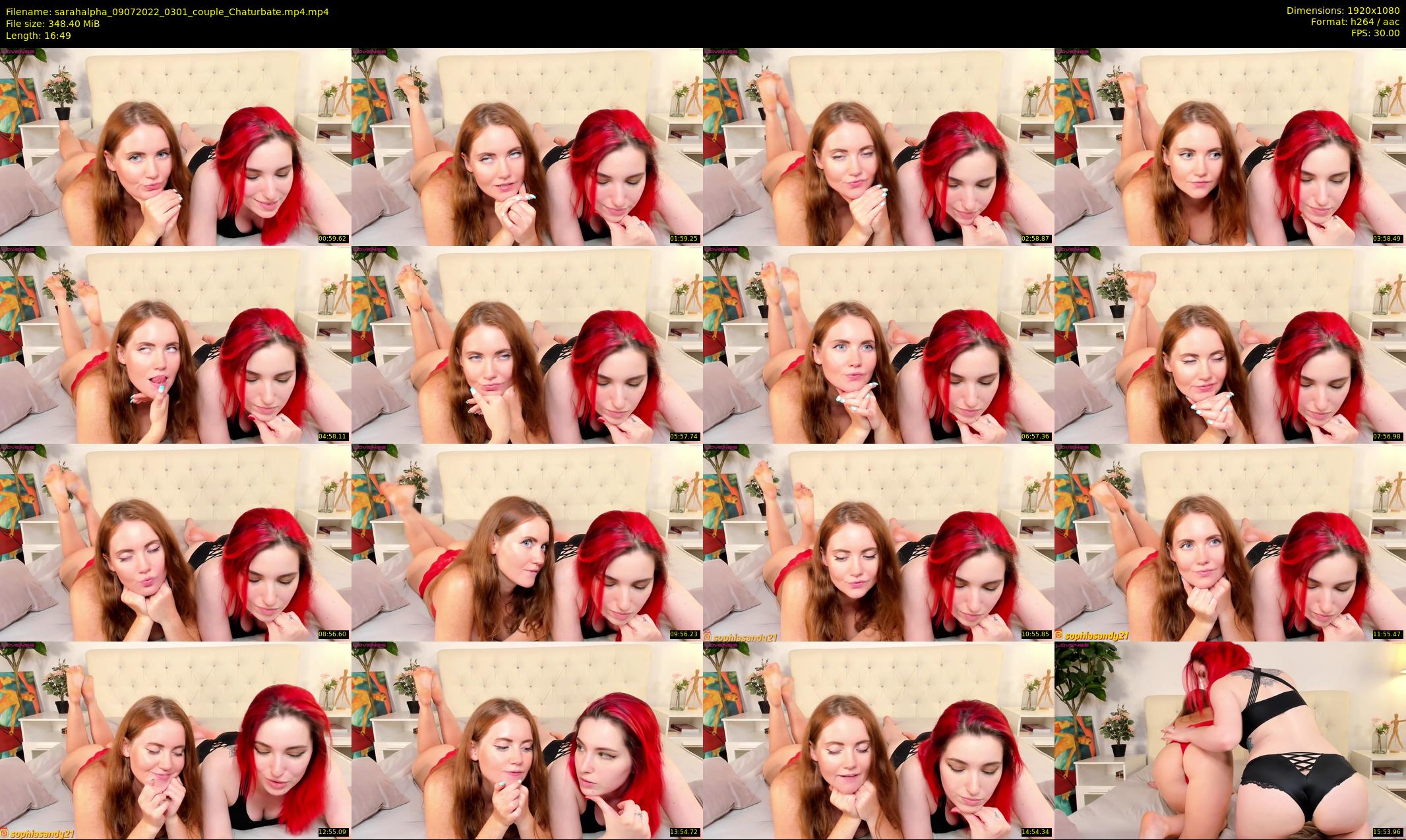 sarahalpha — 17 minute Chaturbate couple cam show recording, 1080p, Jul 9, 2022