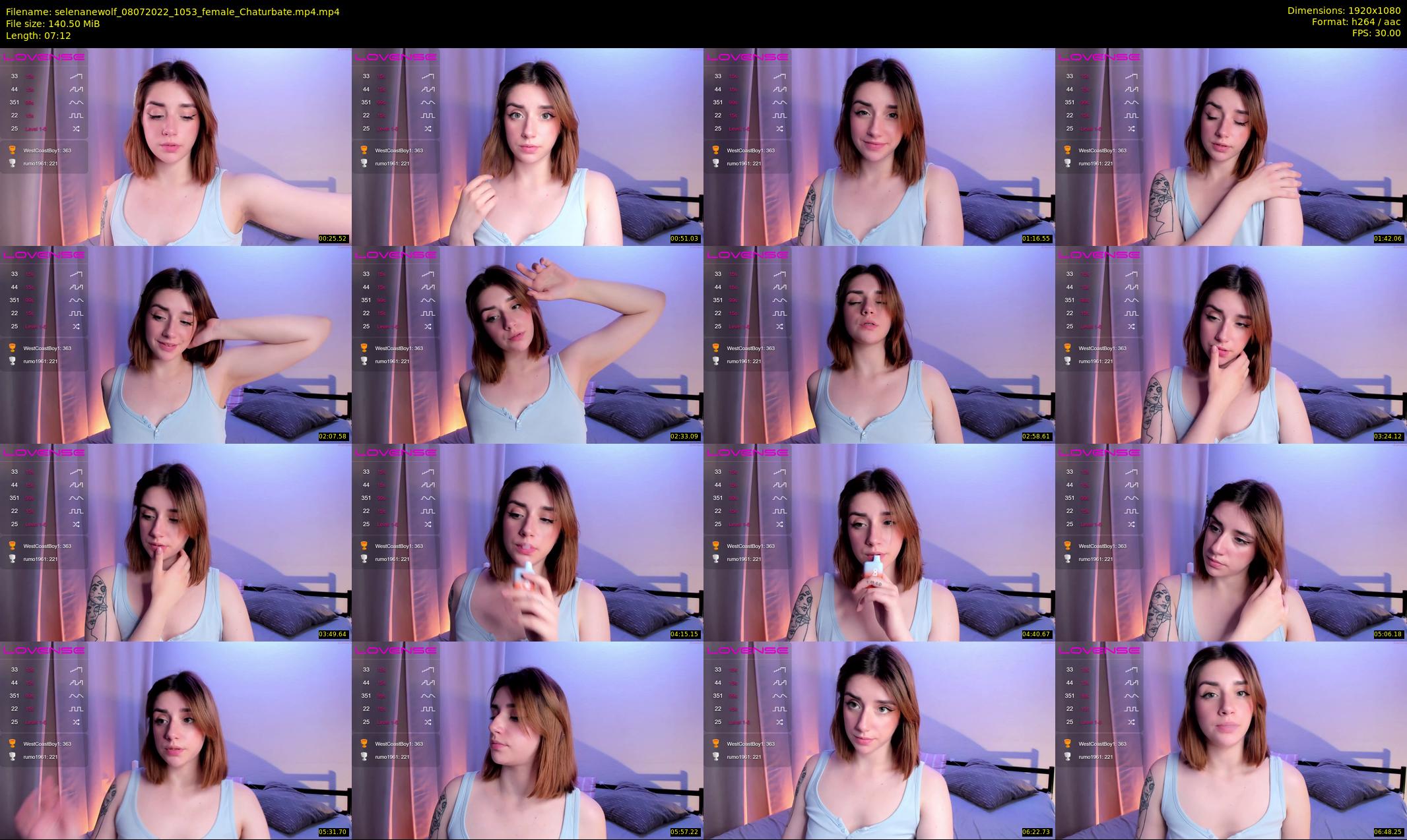 selenanewolf — 8 minute Chaturbate couple cam show recording, 1080p, Jul 8, 2022