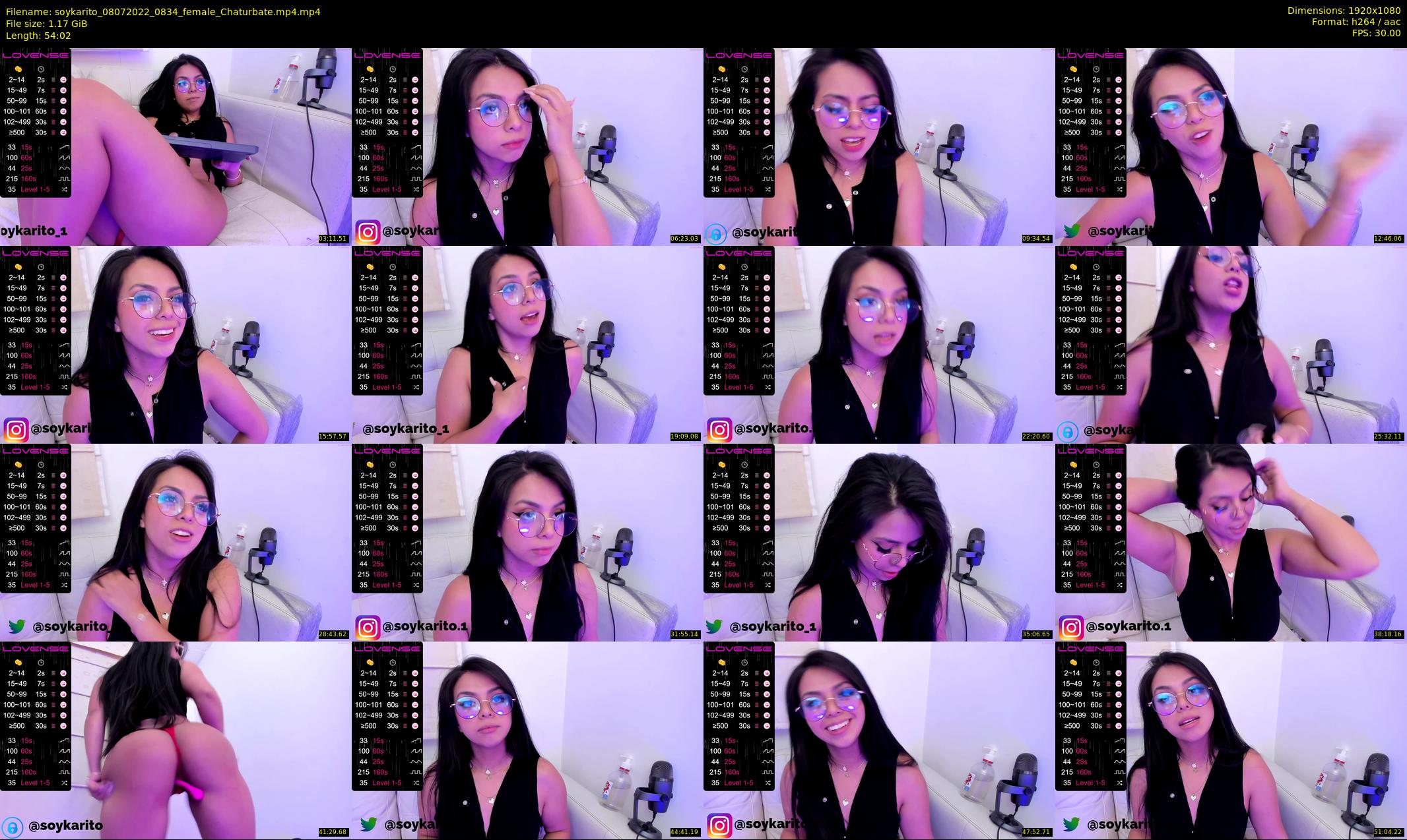 soykarito — 55 minute Chaturbate female cam show recording, 1080p, Jul 8, 2022