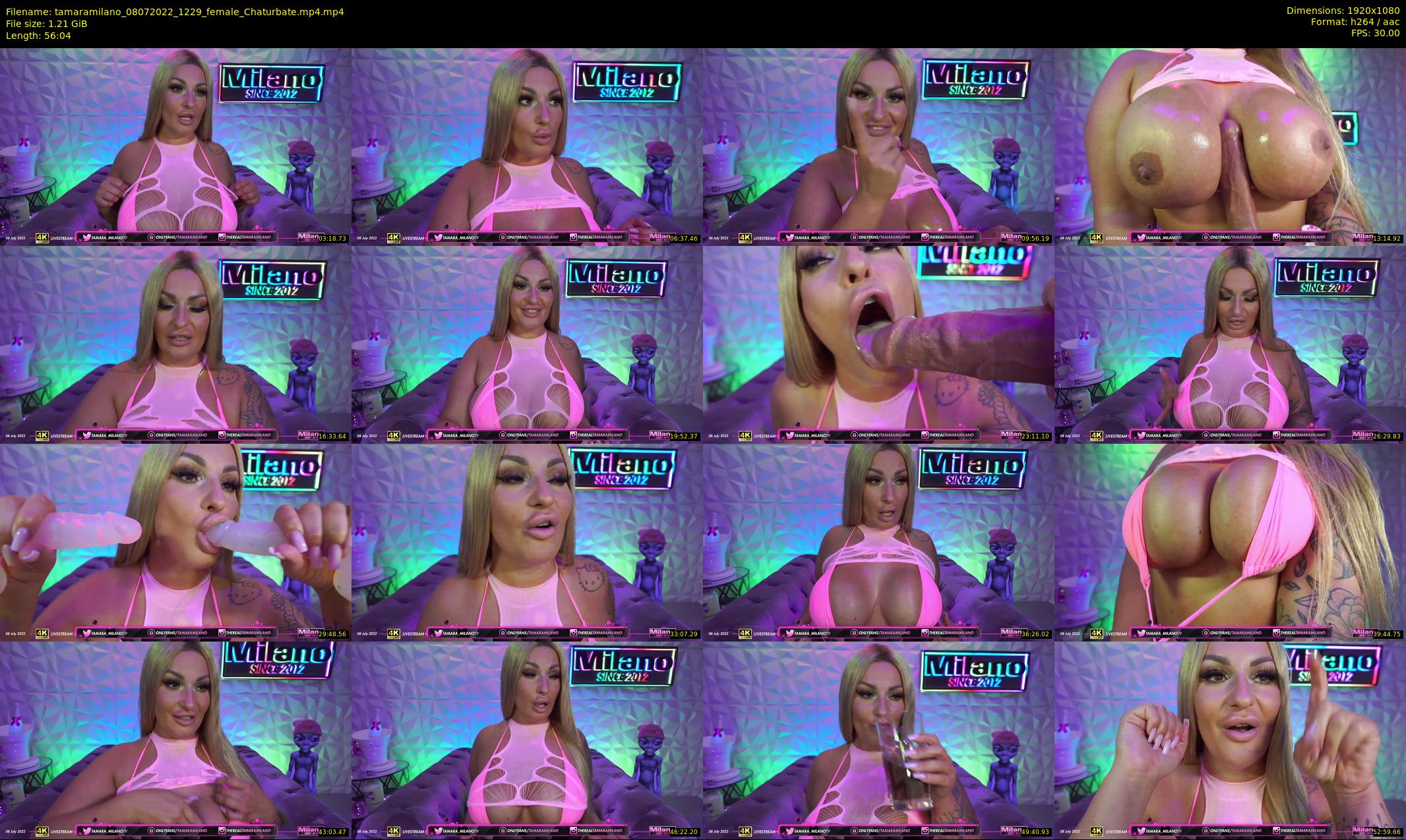 tamaramilano — 57 minute Chaturbate female cam show recording, 1080p, Jul 8, 2022