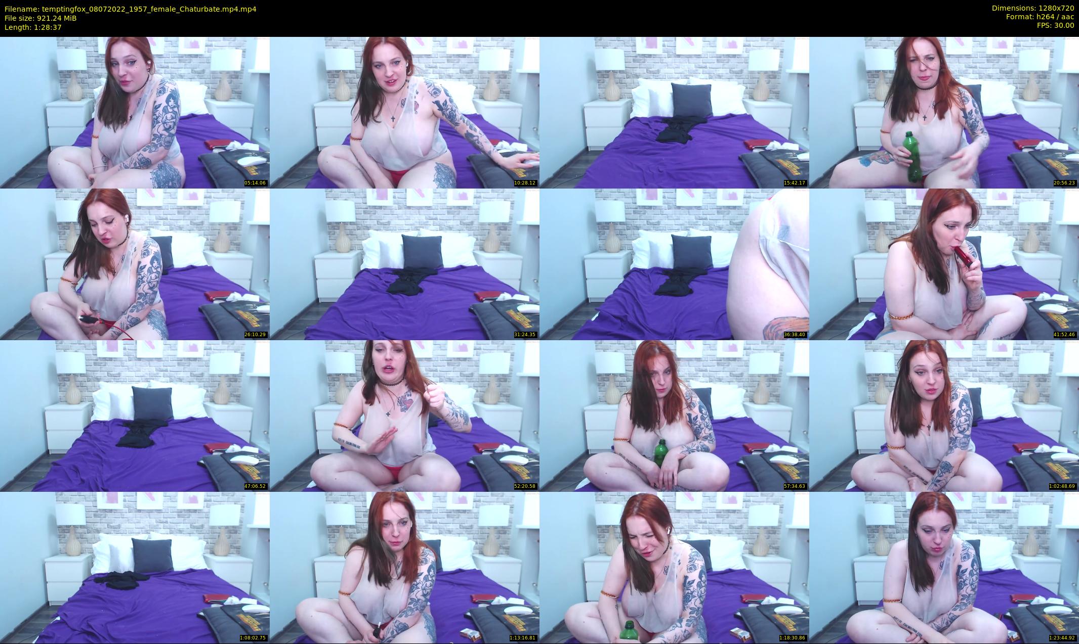 temptingfox — 89 minute Chaturbate female cam show recording, 720p, Jul 8, 2022