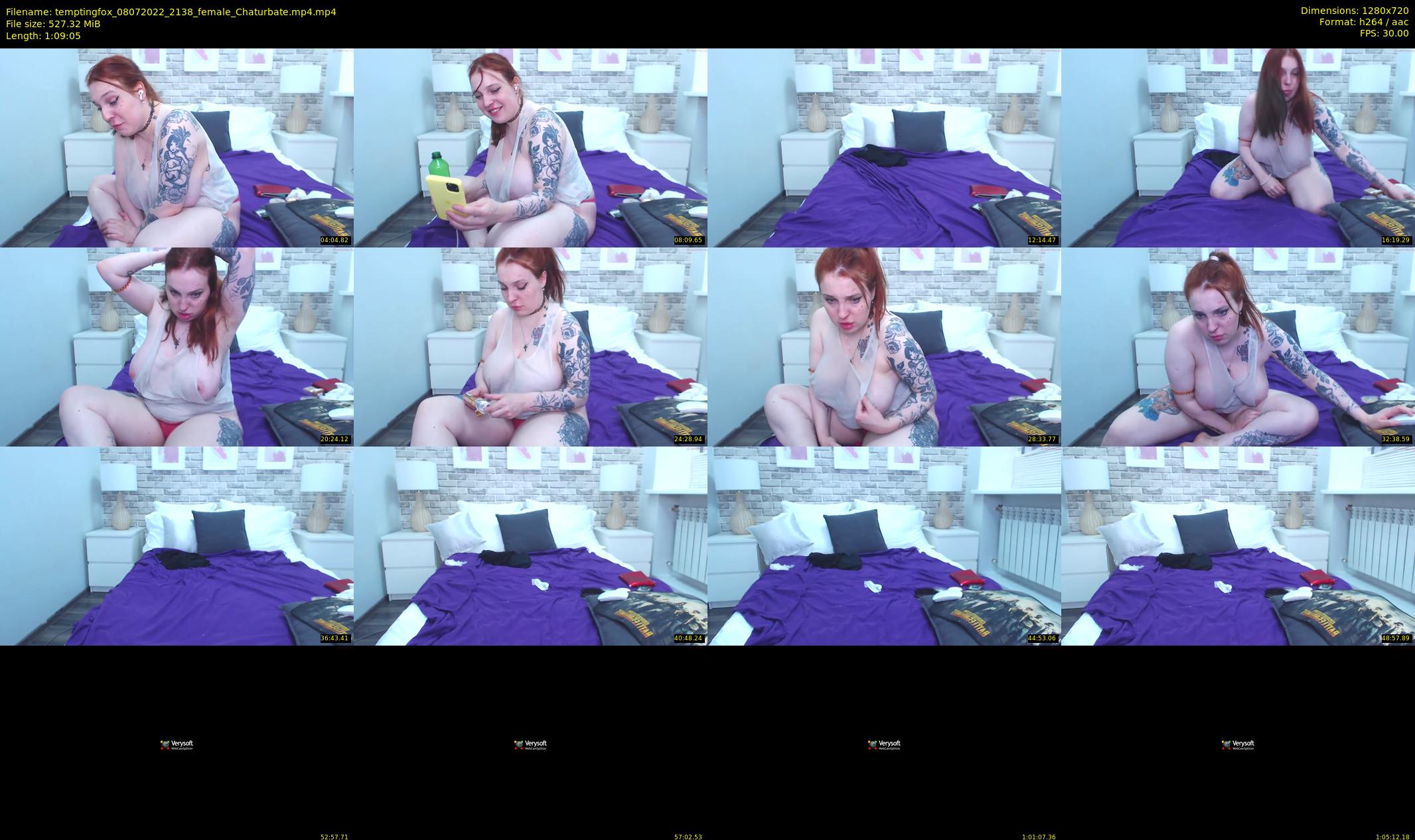 temptingfox — 70 minute Chaturbate female cam show recording, 720p, Jul 8, 2022