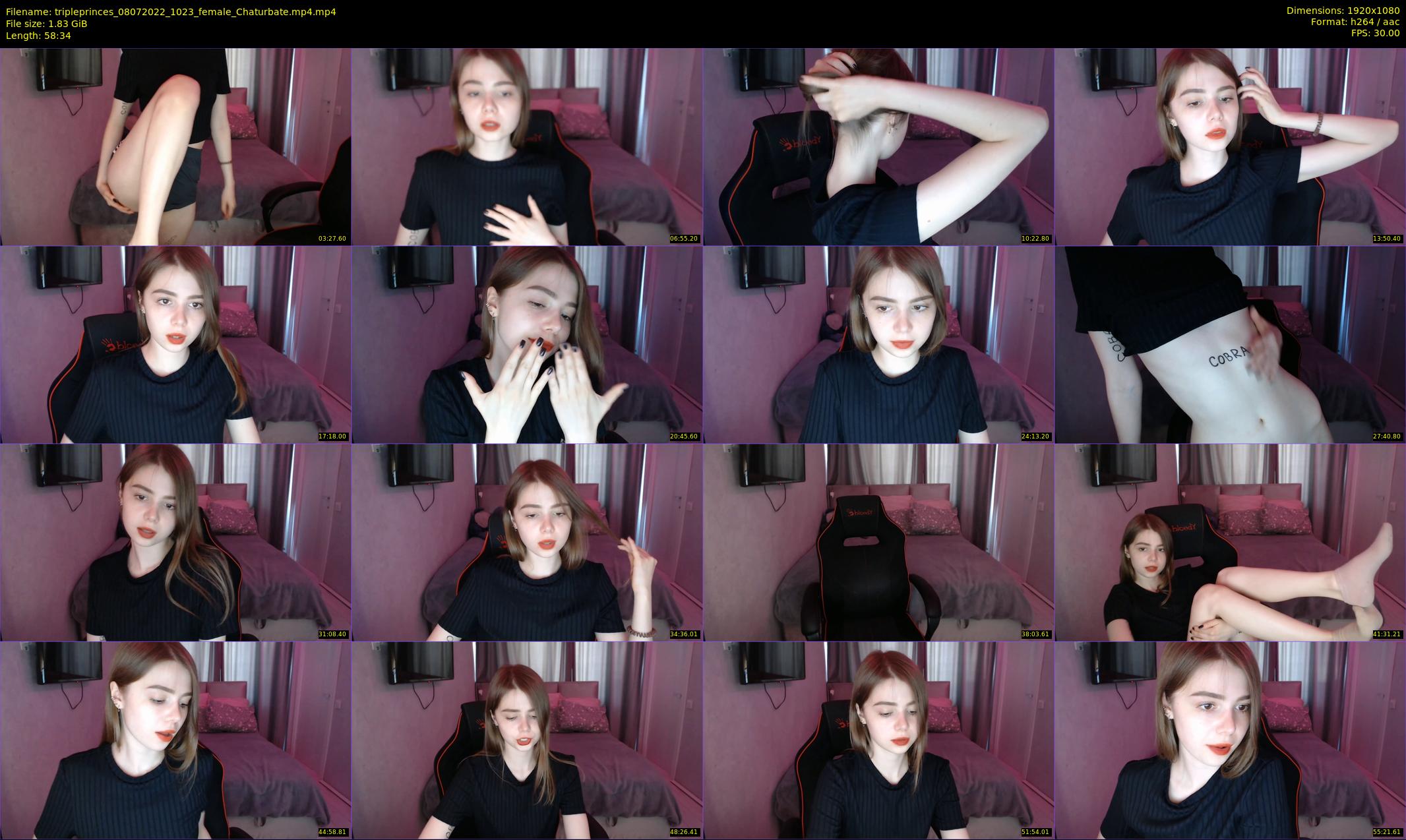 tripleprinces — 59 minute Chaturbate female cam show recording, 1080p, Jul 8, 2022