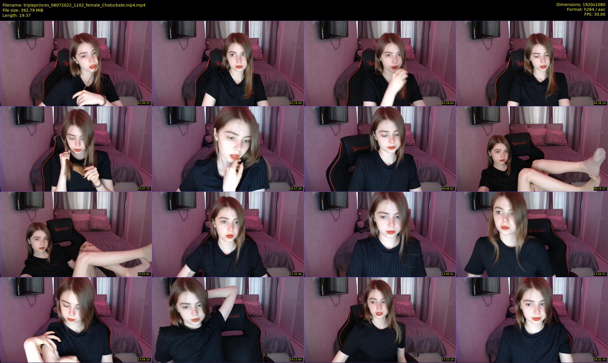 tripleprinces — 20 minute Chaturbate female cam show recording, 1080p, Jul 8, 2022