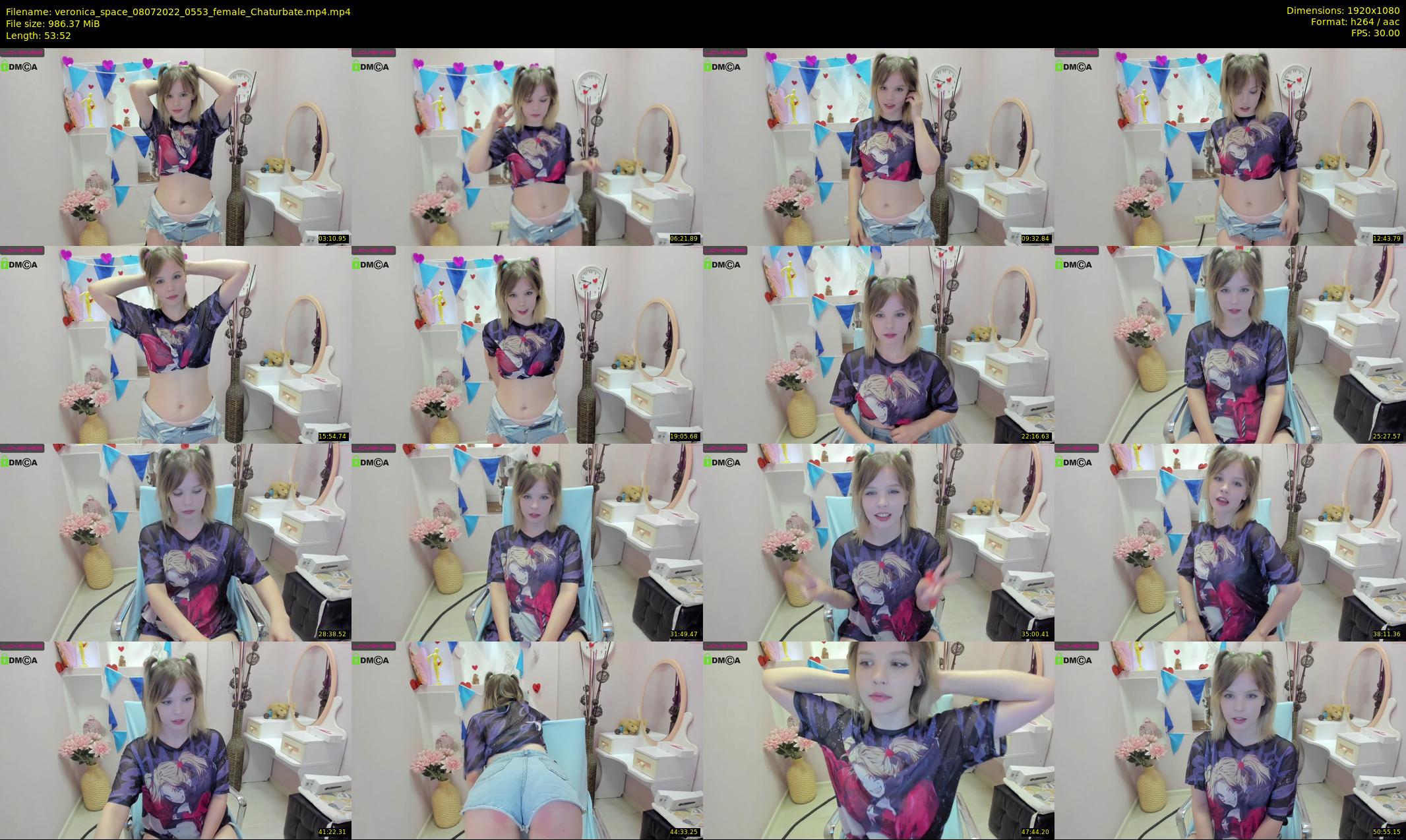 veronica_space — 54 minute Chaturbate female cam show recording, 1080p, Jul 8, 2022