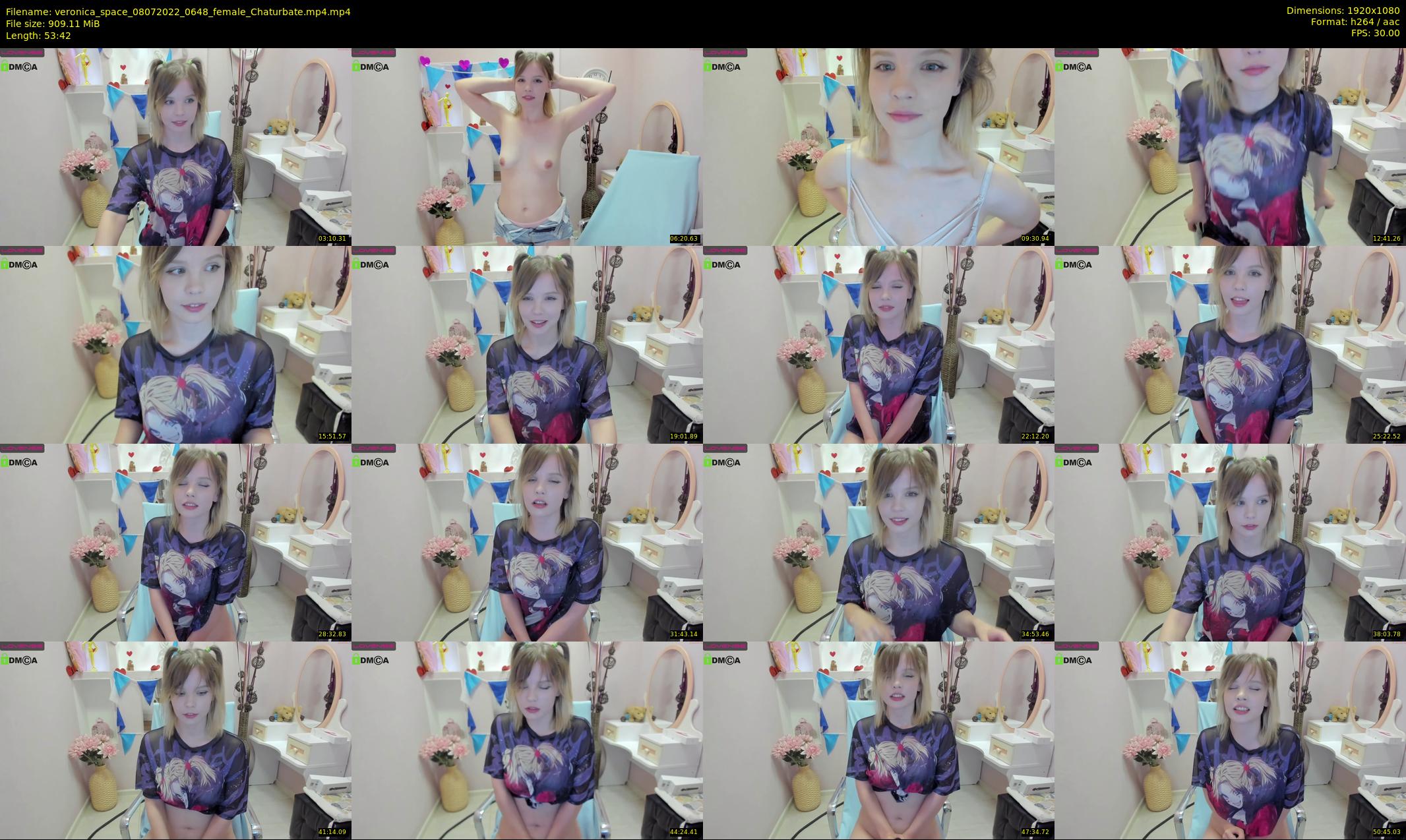 veronica_space — 54 minute Chaturbate female cam show recording, 1080p, Jul 8, 2022