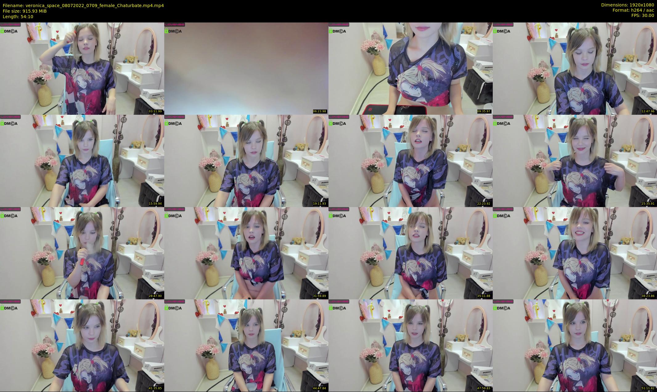 veronica_space — 55 minute Chaturbate female cam show recording, 1080p, Jul 8, 2022