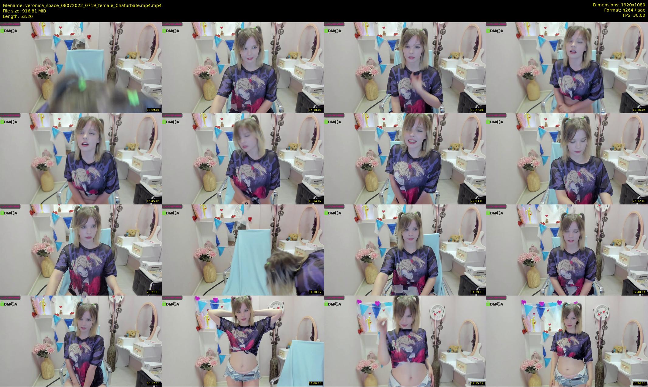 veronica_space — 54 minute Chaturbate female cam show recording, 1080p, Jul 8, 2022