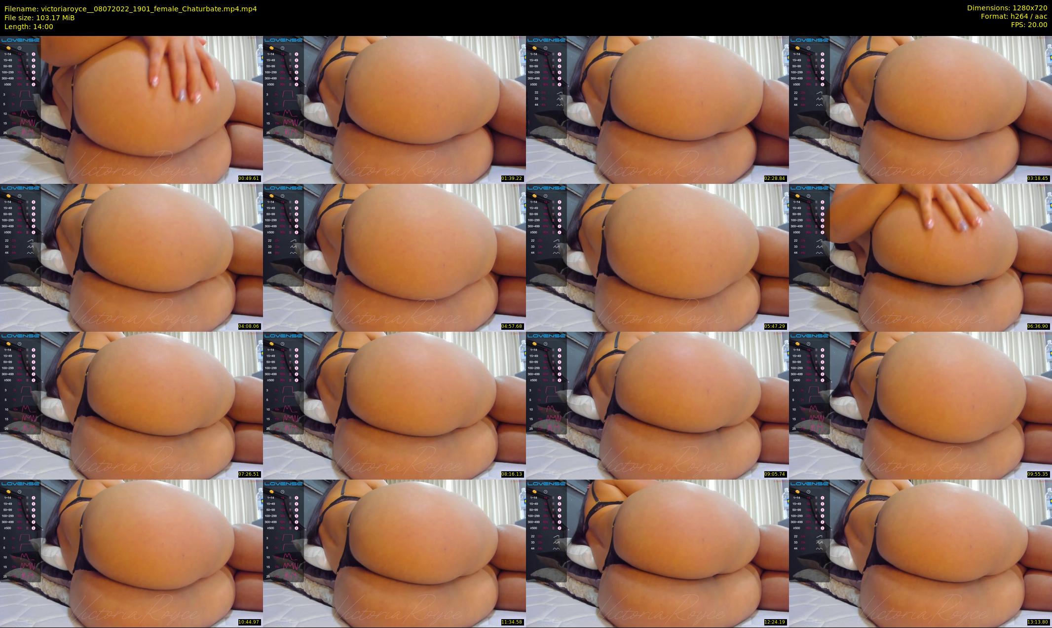 victoriaroyce_ — 14 minute Chaturbate female cam show recording, 720p, Jul 8, 2022