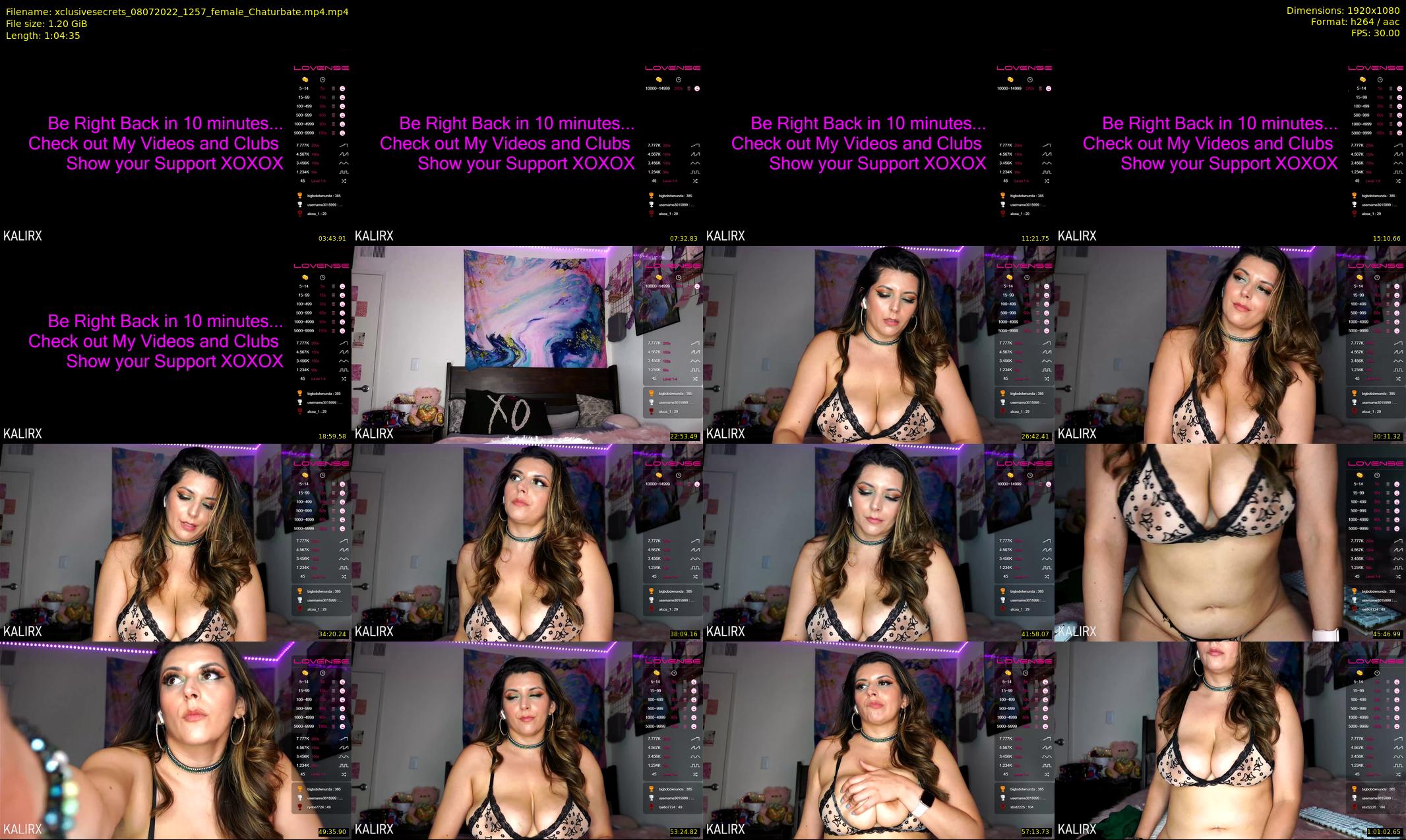 xclusivesecrets — 65 minute Chaturbate female cam show recording, 1080p, Jul 8, 2022