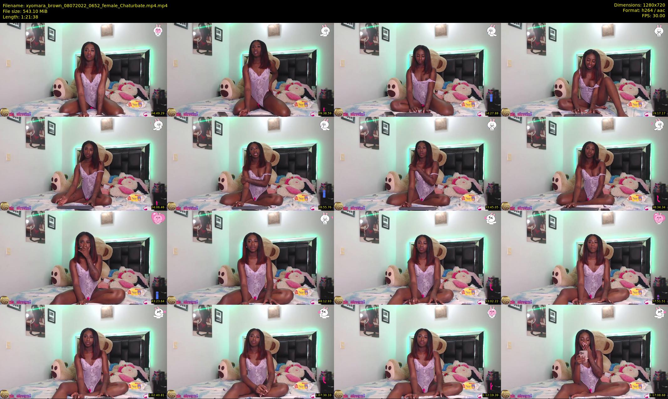 xyomara_brown — 82 minute Chaturbate female cam show recording, 720p, Jul 8, 2022
