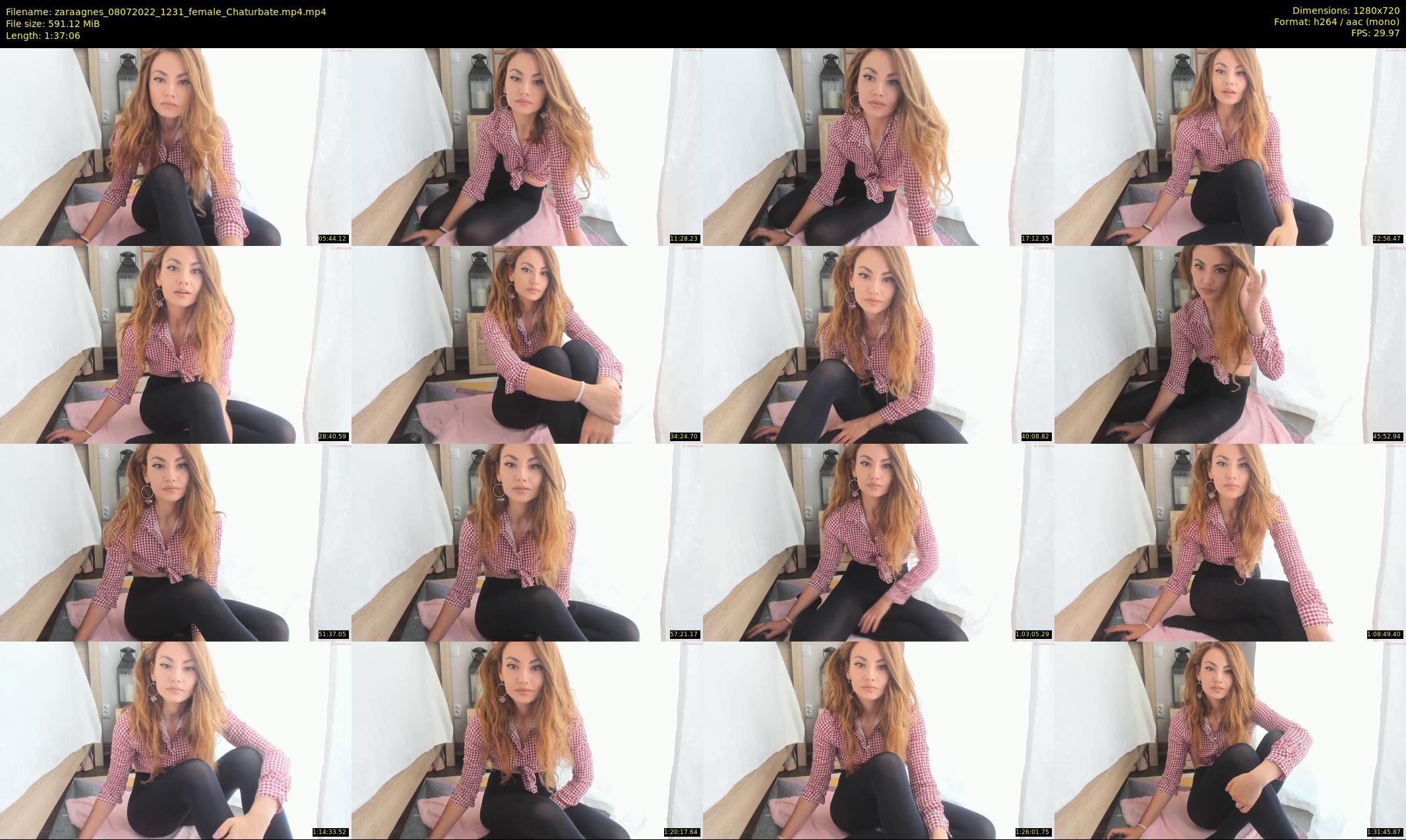 zaraagnes — 98 minute Chaturbate female cam show recording, 720p, Jul 8, 2022