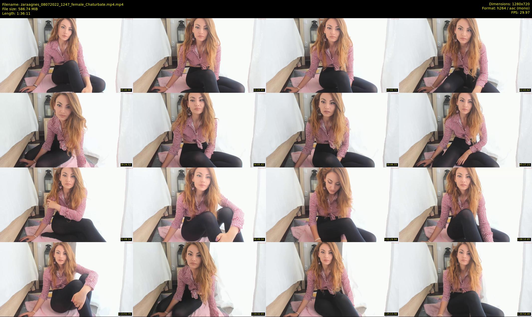 zaraagnes — 97 minute Chaturbate female cam show recording, 720p, Jul 8, 2022