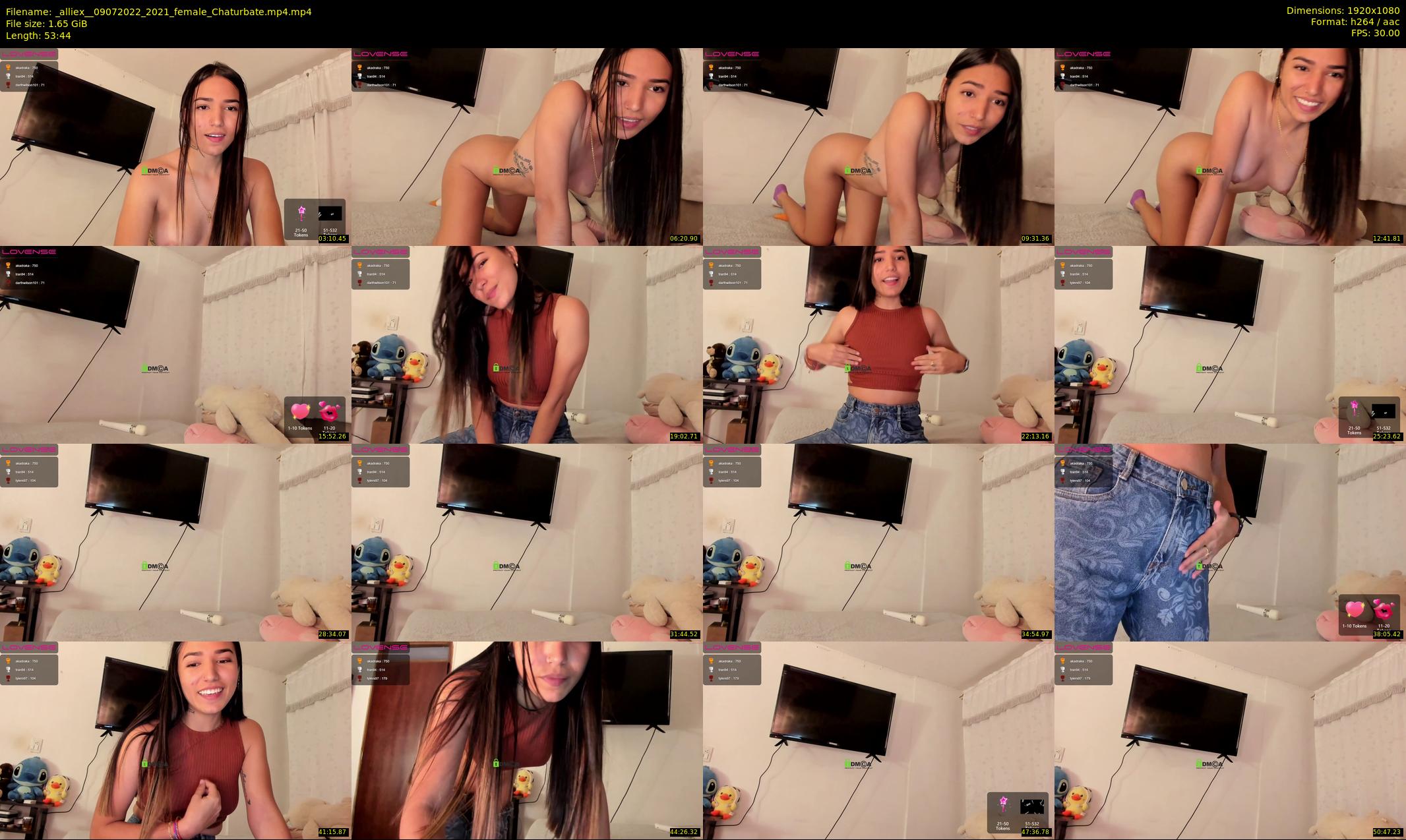 _alliex_ — 54 minute Chaturbate female cam show recording, 1080p, Jul 9, 2022