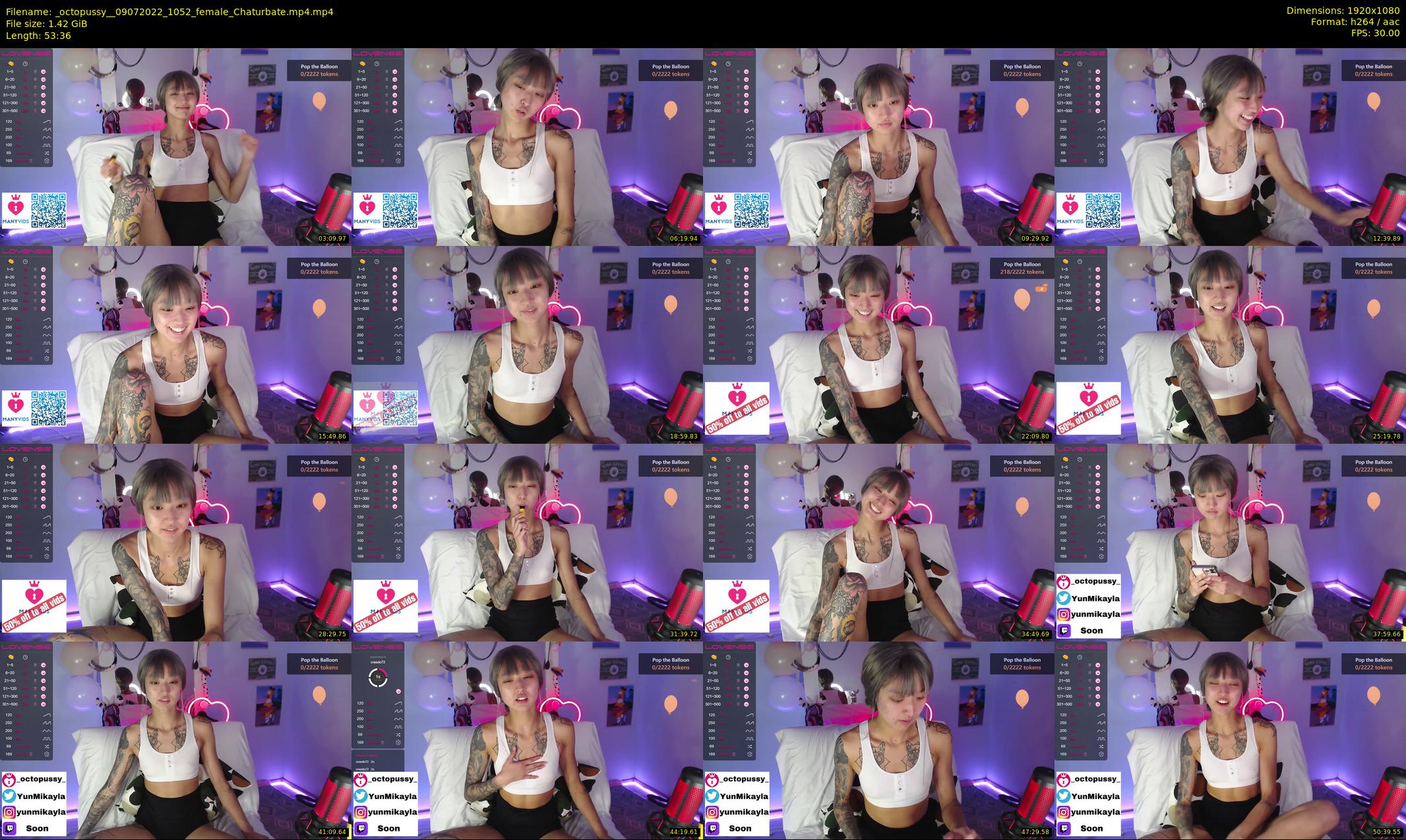 _octopussy_ — 54 minute Chaturbate female cam show recording, 1080p, Jul 9, 2022