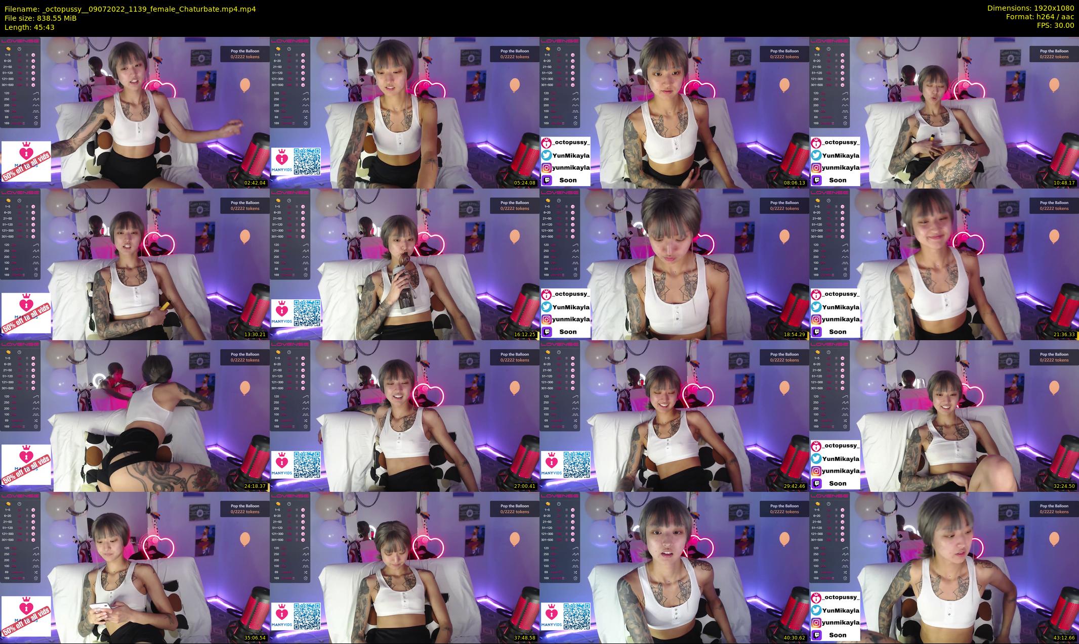 _octopussy_ — 46 minute Chaturbate female cam show recording, 1080p, Jul 9, 2022