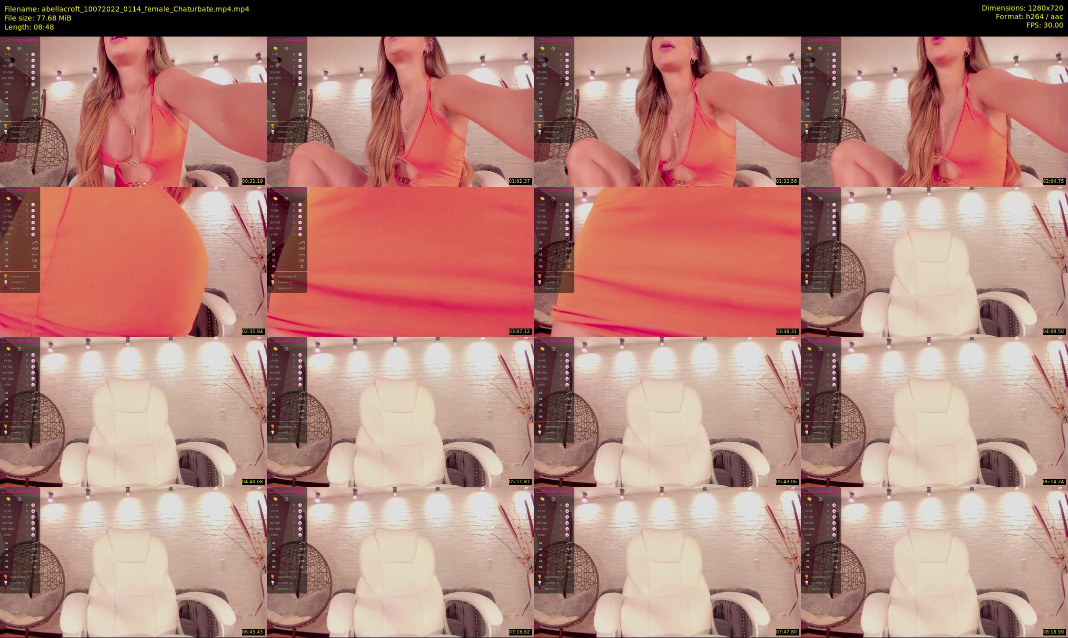 abellacroft — 9 minute Chaturbate female cam show recording, 720p, Jul 10, 2022
