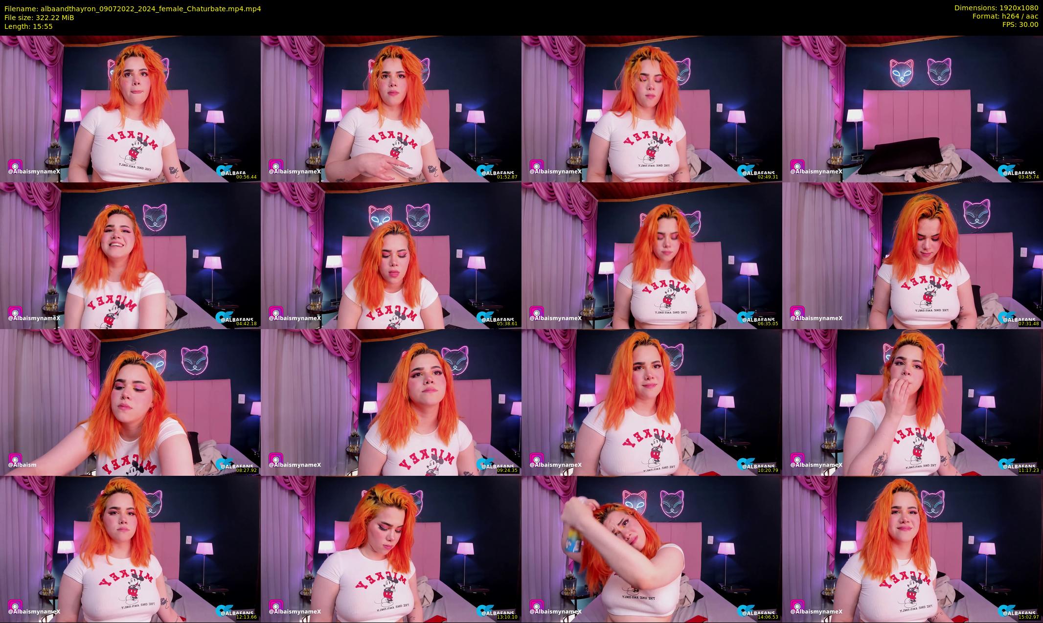 albaandthayron — 16 minute Chaturbate couple cam show recording, 1080p, Jul 9, 2022