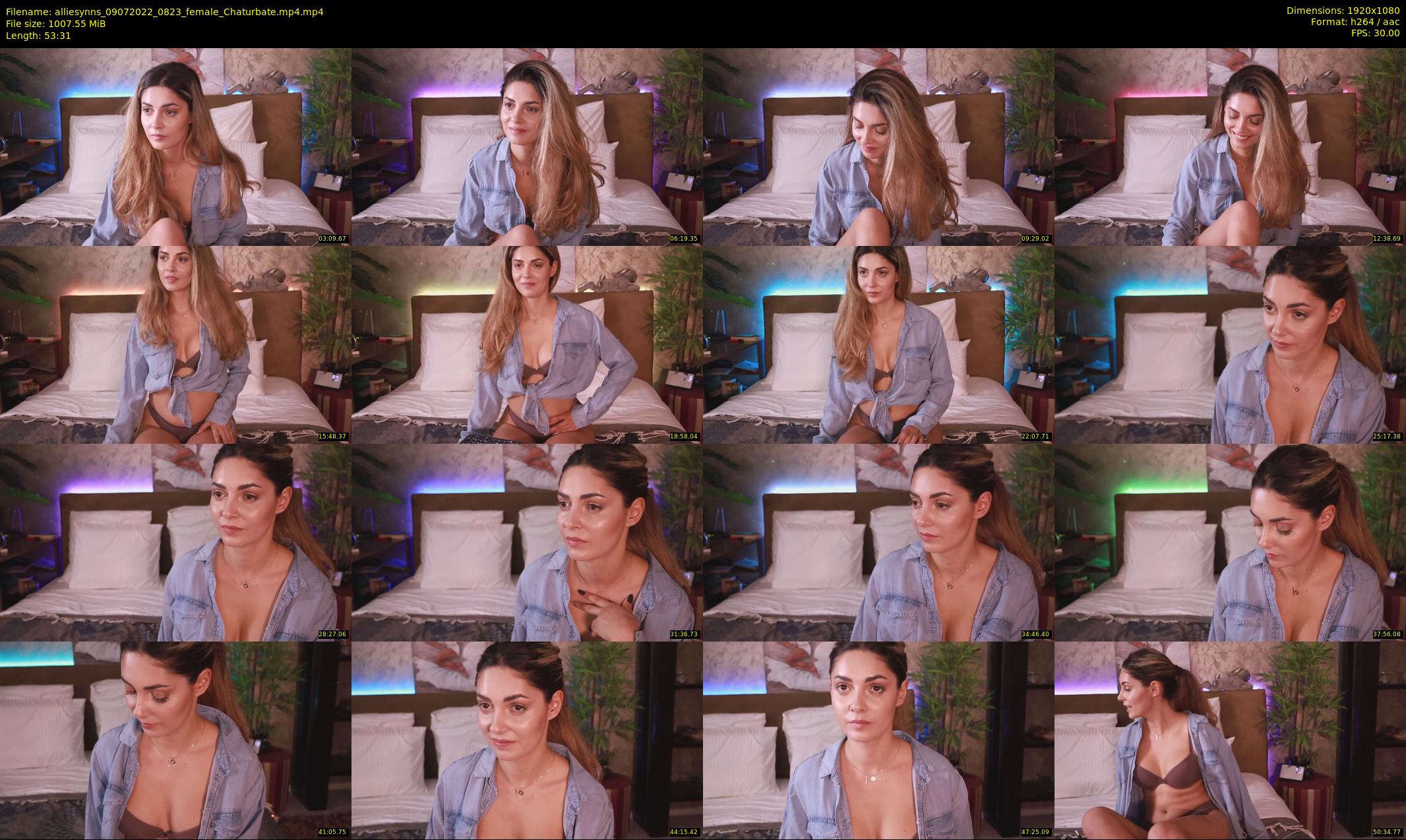 alliesynns — 54 minute Chaturbate female cam show recording, 1080p, Jul 9, 2022